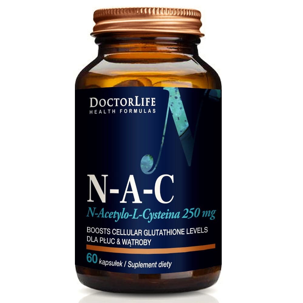 

Doctor Life N-A-C n-acetylo-l-cysteina 500mg suplement diety 90 kapsułek