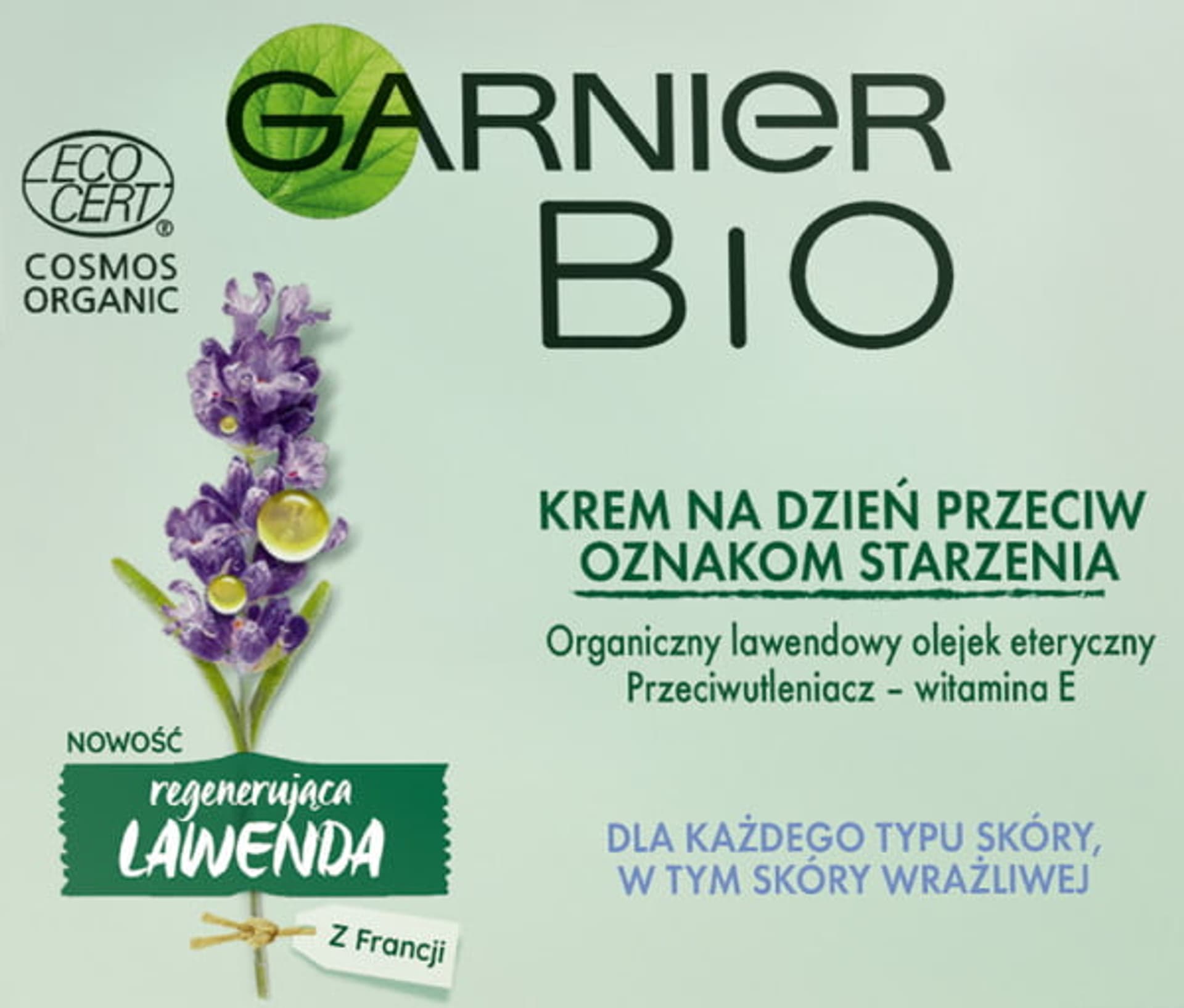 

Garnier Bio Regenerating Lavandin Anti-Wrinkle Day Care krem przeciwzmarszczkowy do każdego typu cery na dzień 50ml