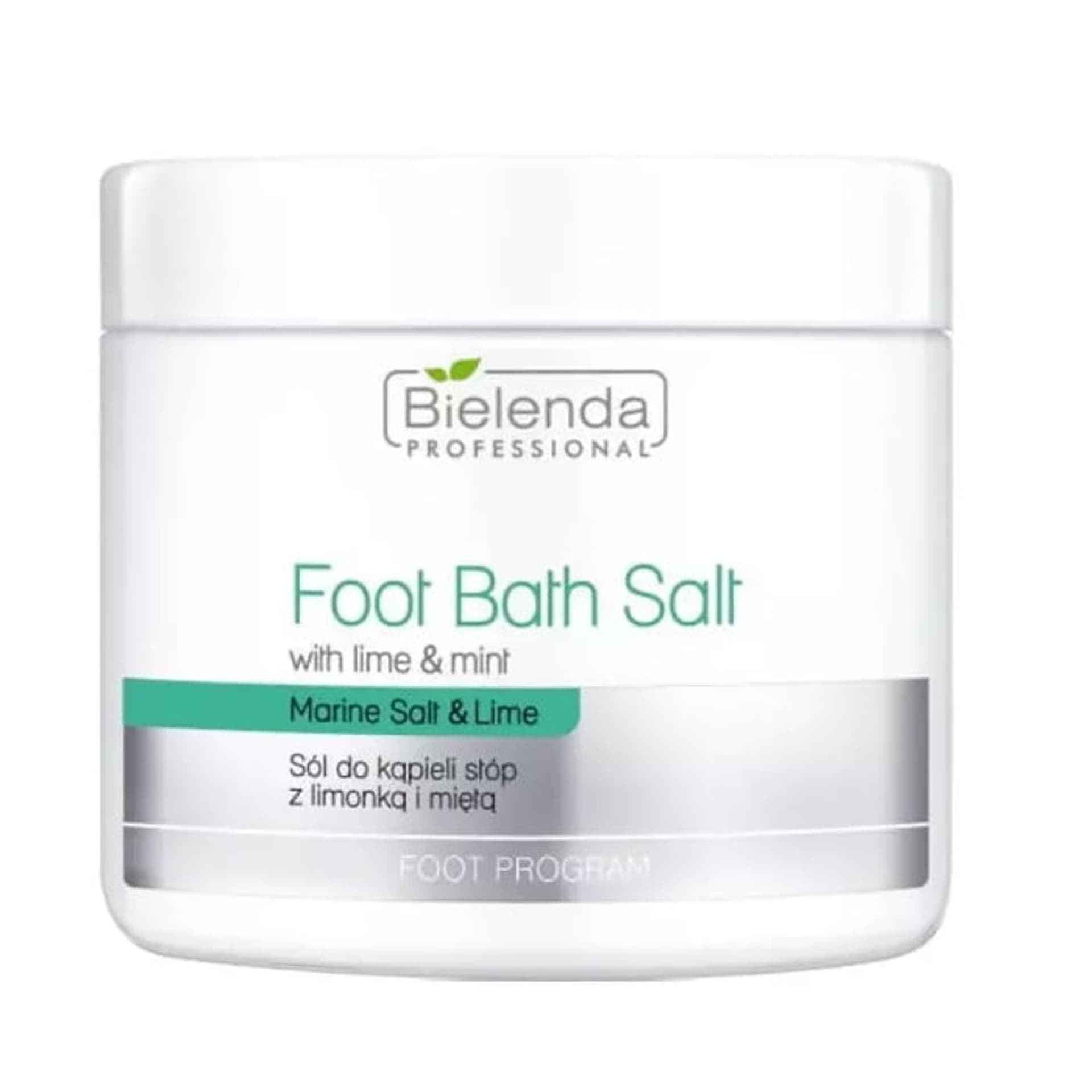 

Bielenda Professional Foot Bath Salt With Lime Mint sól do kąpieli stóp z limonką i miętą 600g