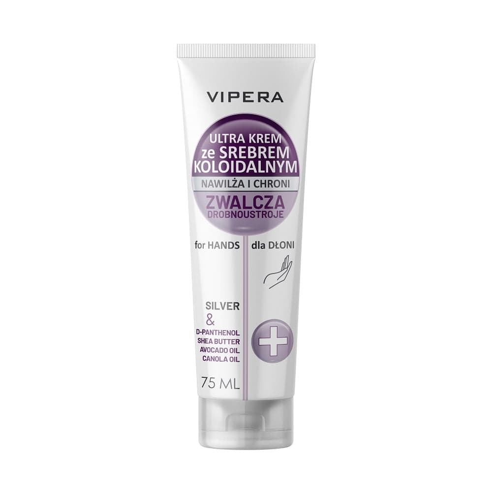 

Vipera Ultra krem nawilżająco-ochronny ze srebrem koloidalnym do dłoni 75ml