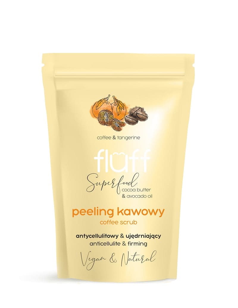 

Fluff Coffee Scrub peeling kawowy do ciała Antycellulitowy Ujędrniający Mandarynka 100g