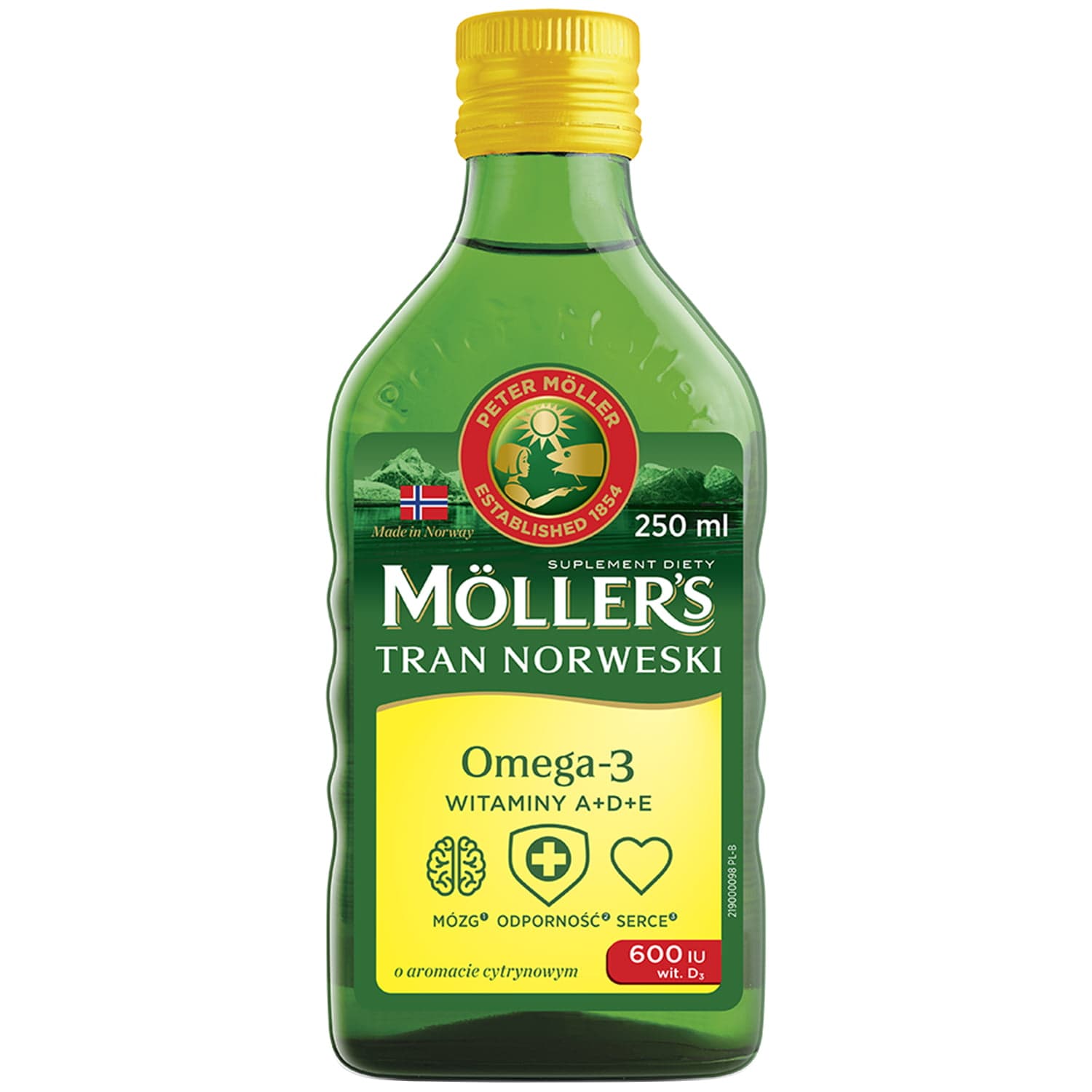 

Möller's Tran Norweski suplement diety Cytrynowy 250ml