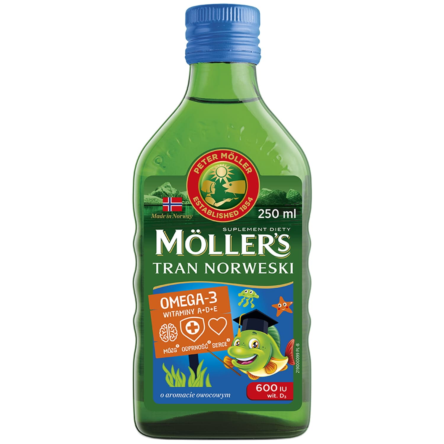 

Möller's Tran Norweski suplement diety Owocowy 250ml