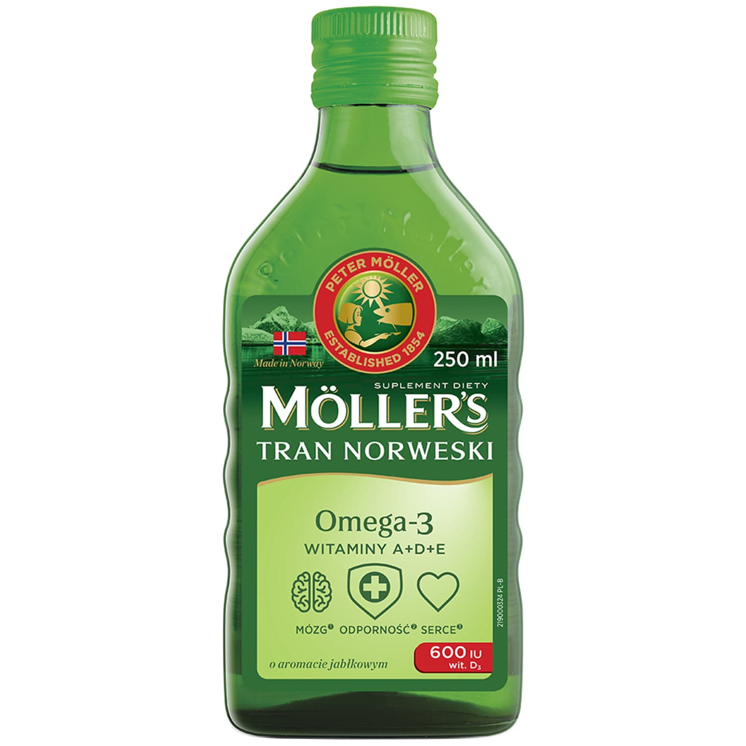 

Möller's Tran Norweski suplement diety Jabłkowy 250ml