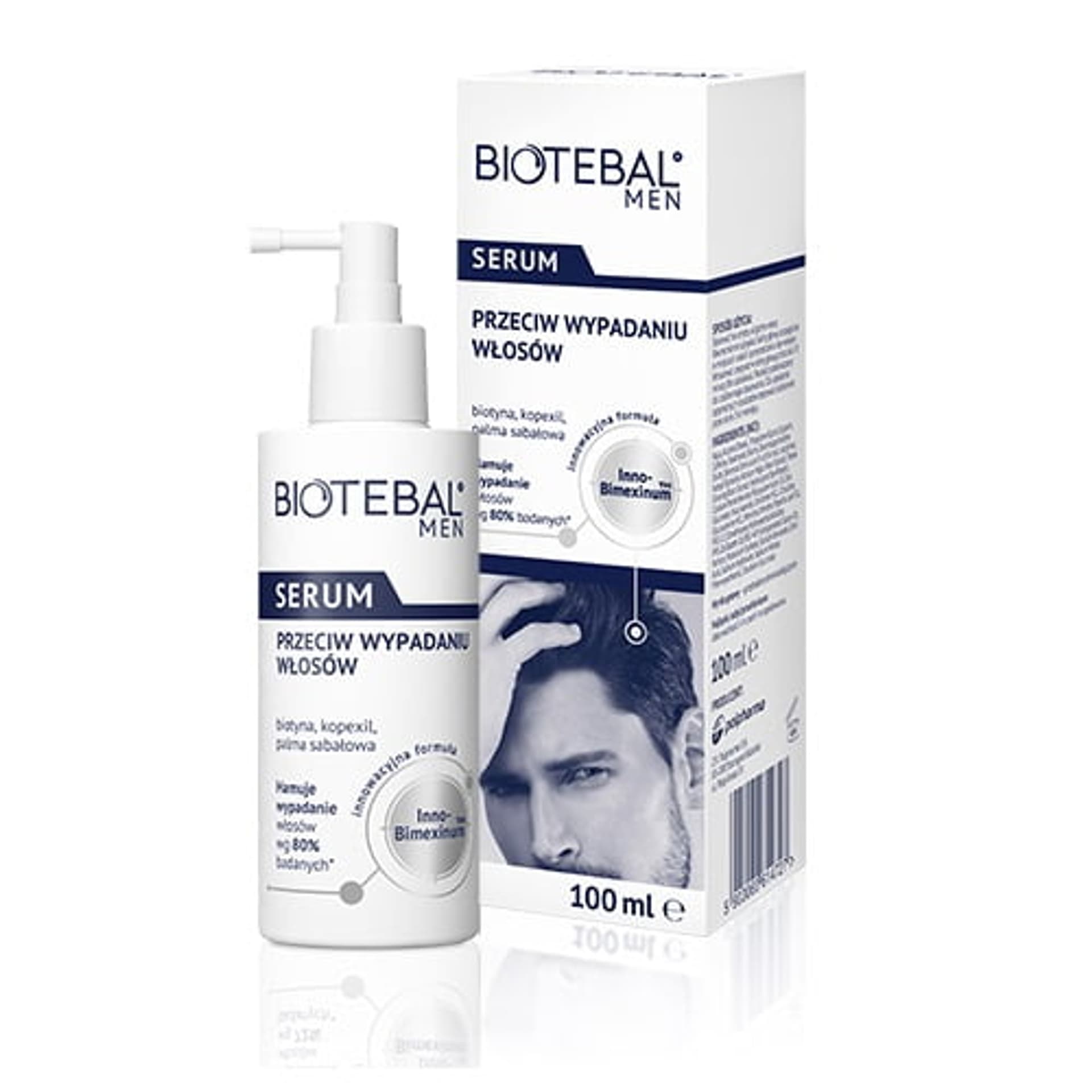 

Biotebal Men serum dla mężczyzn przeciw wypadaniu włosów 100ml
