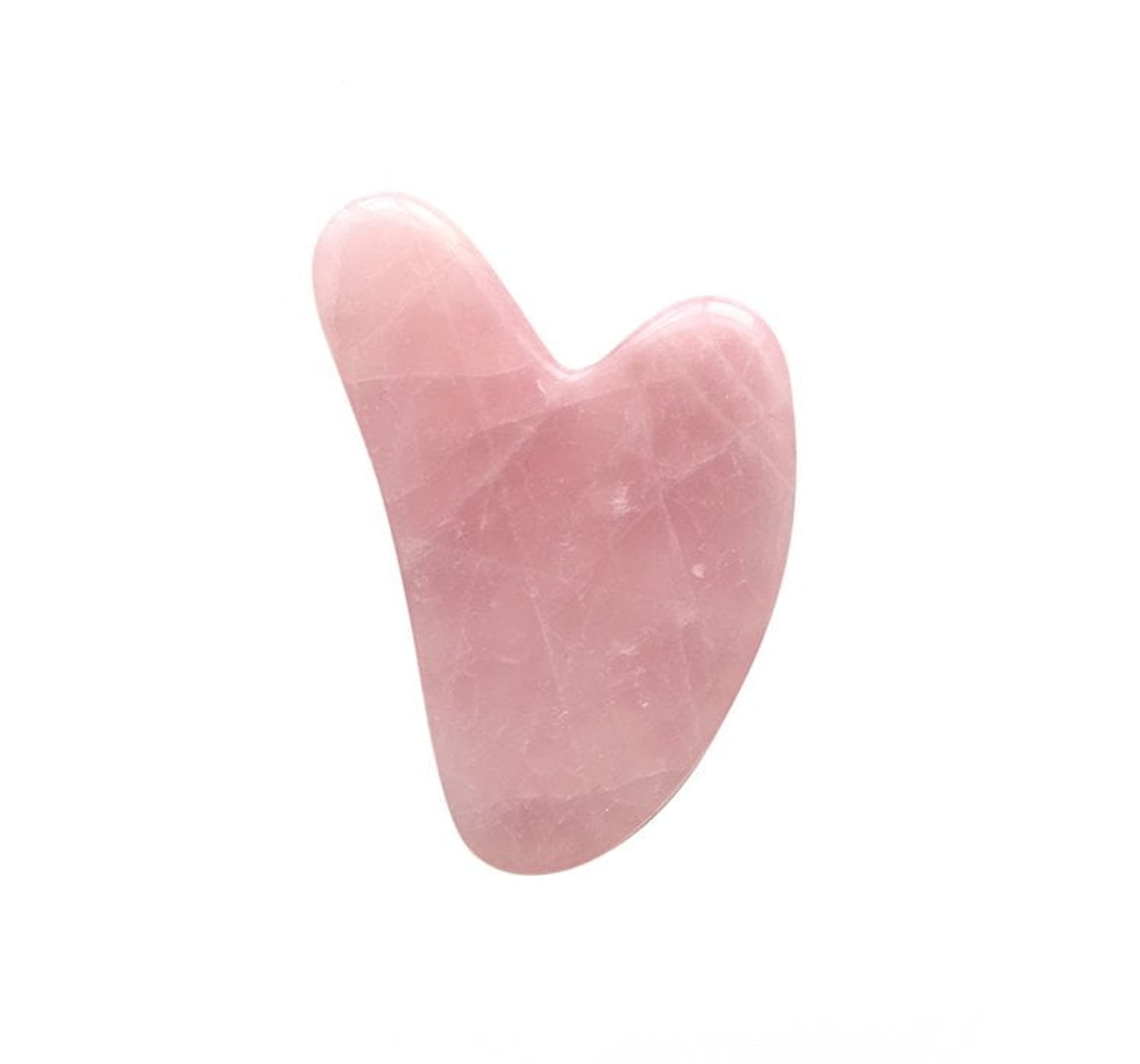 

Fluff Gua Sha Stone kamień do masażu twarzy Różowy Kwarc