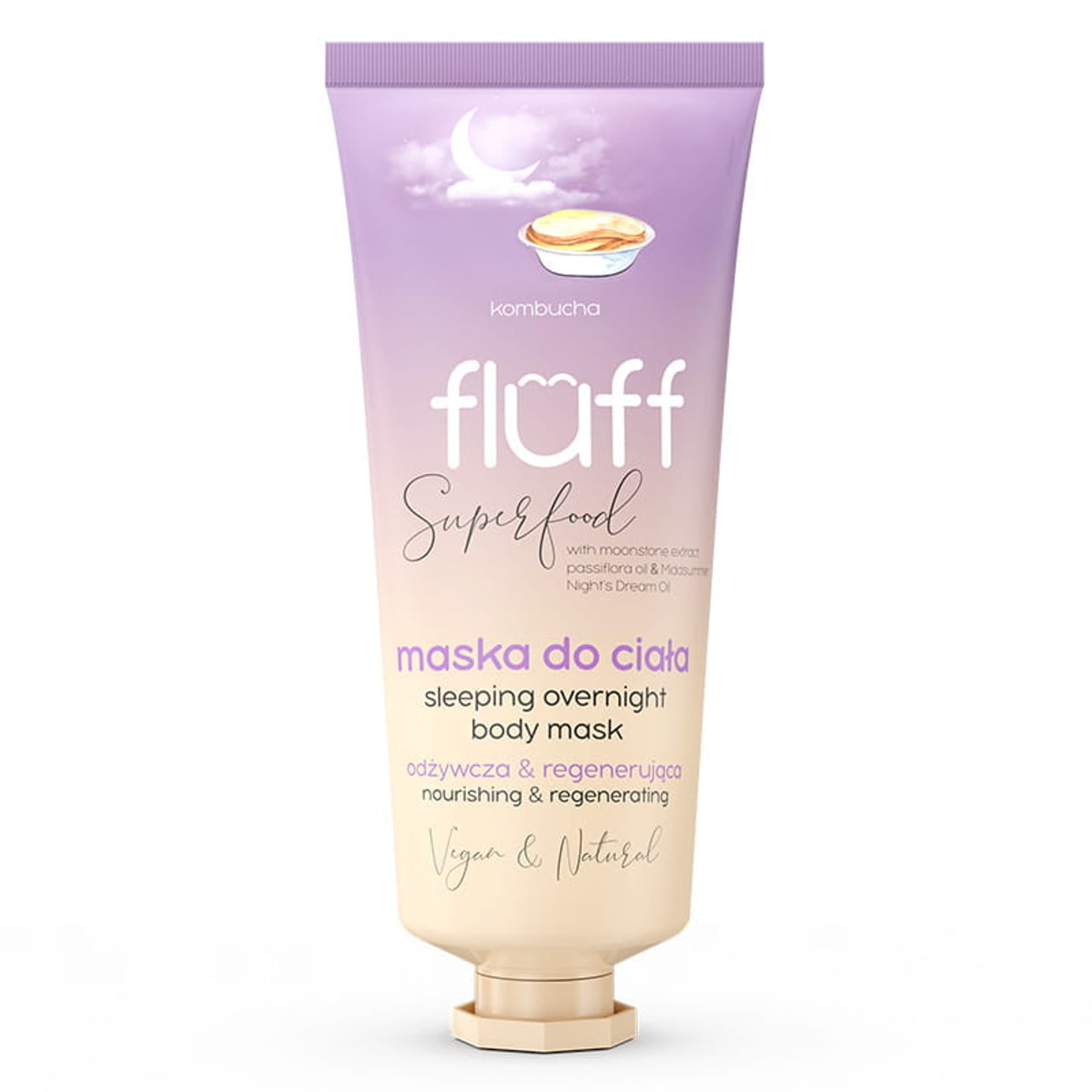 

Fluff Sleeping Overnight Body Mask odżywczo-regenerująca maska do ciała Kombucha 150ml