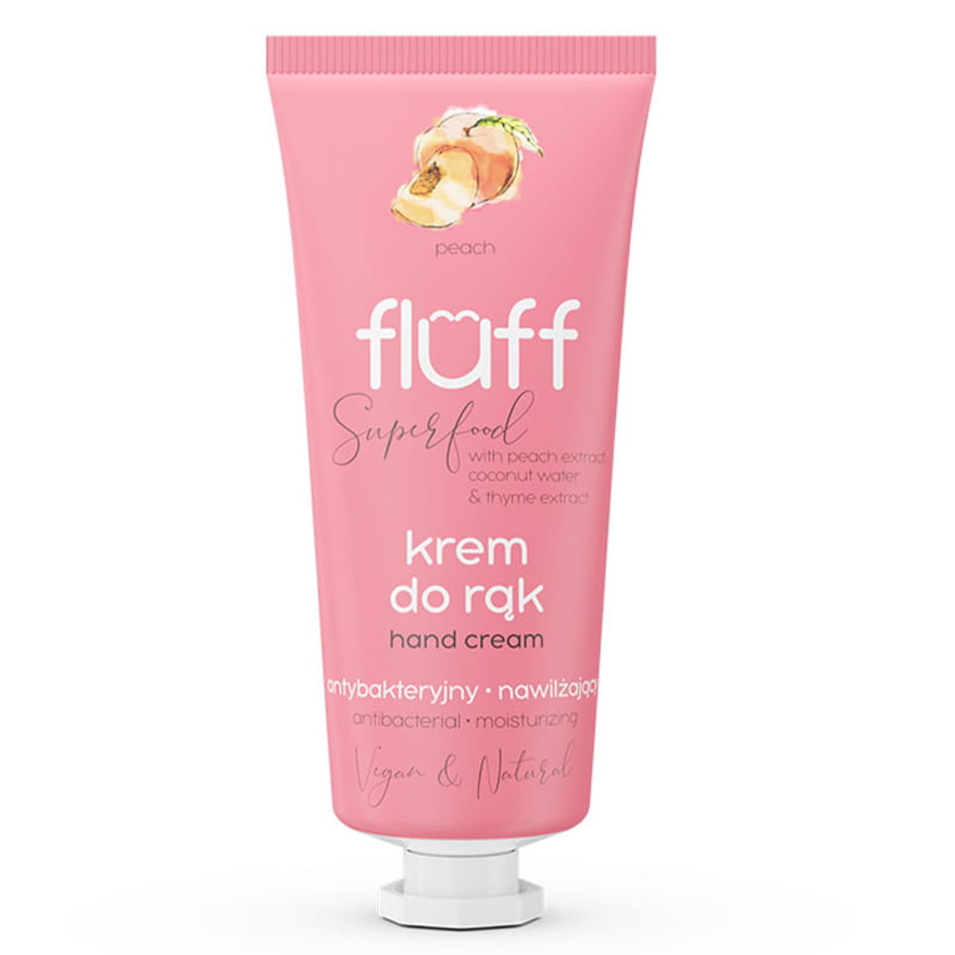 

Fluff Superfood Hand Cream antybakteryjny krem do rąk Brzoskwinia 50ml