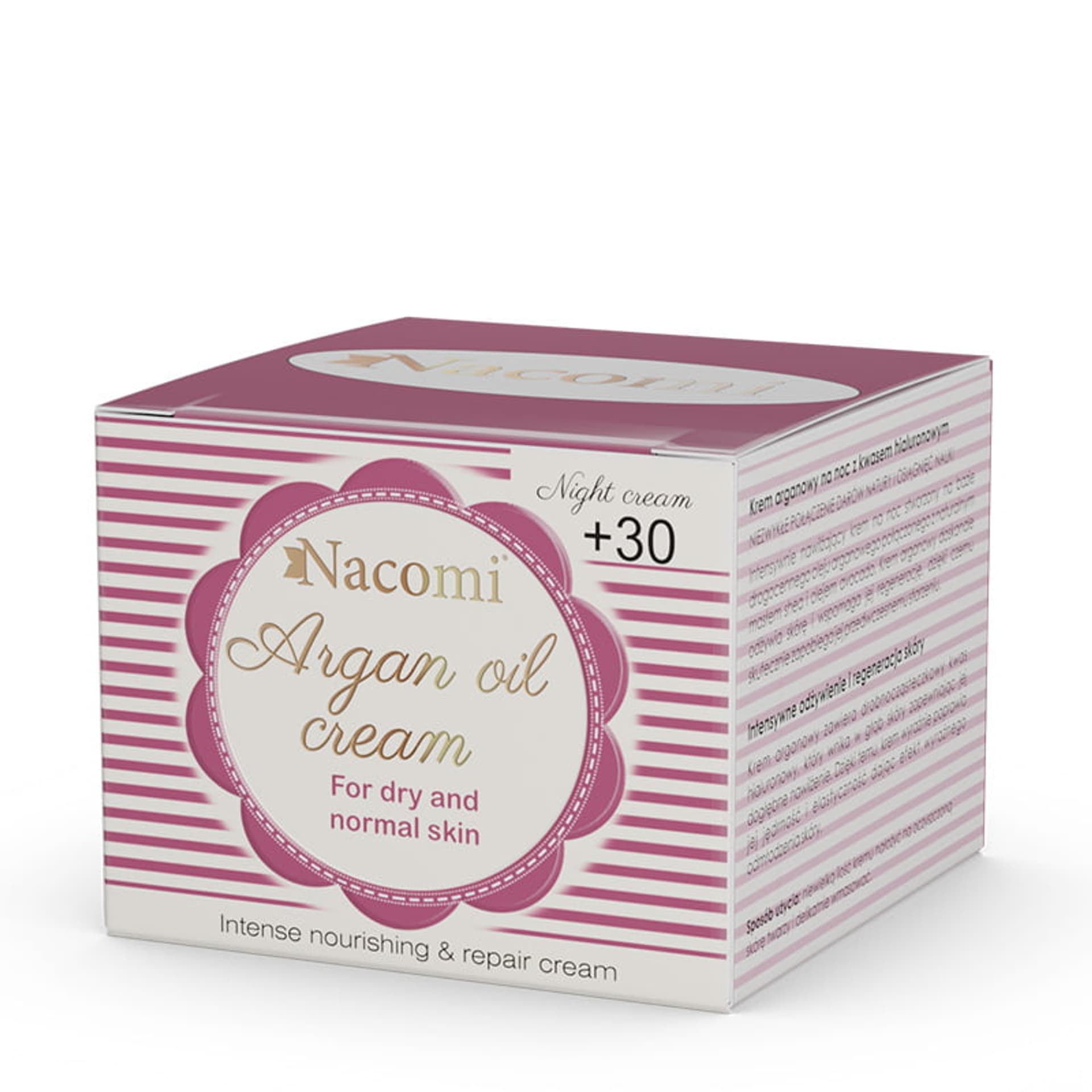 

Nacomi krem arganowy z kawasem hialuronowym 30+ na noc Argan Oil Cream 50ml (W)