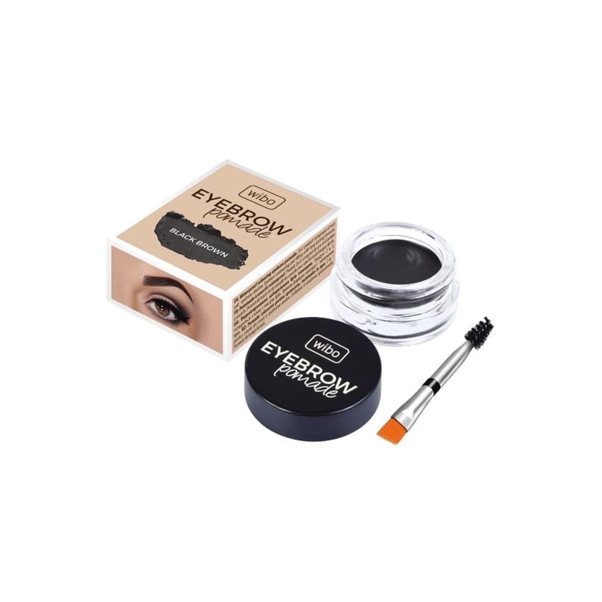 

Wibo Eyebrow Pomade wodoodporna pomada do brwi 3 Black Brown 6g