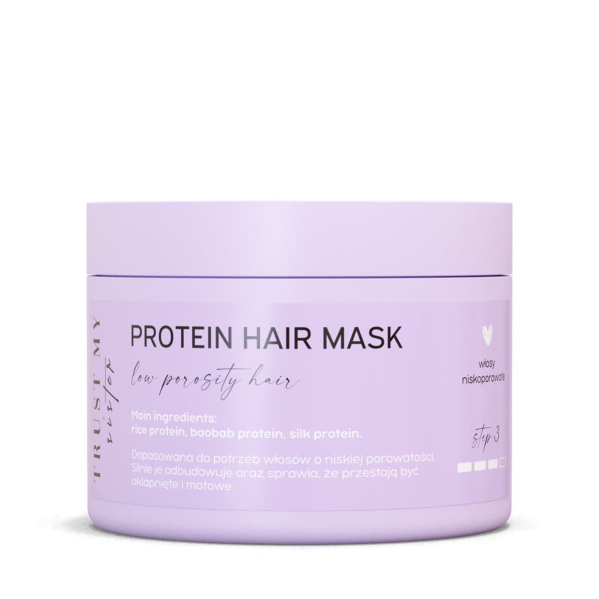 

Trust My Sister Protein Hair Mask proteinowa maska do włosów niskoporowatych 150g