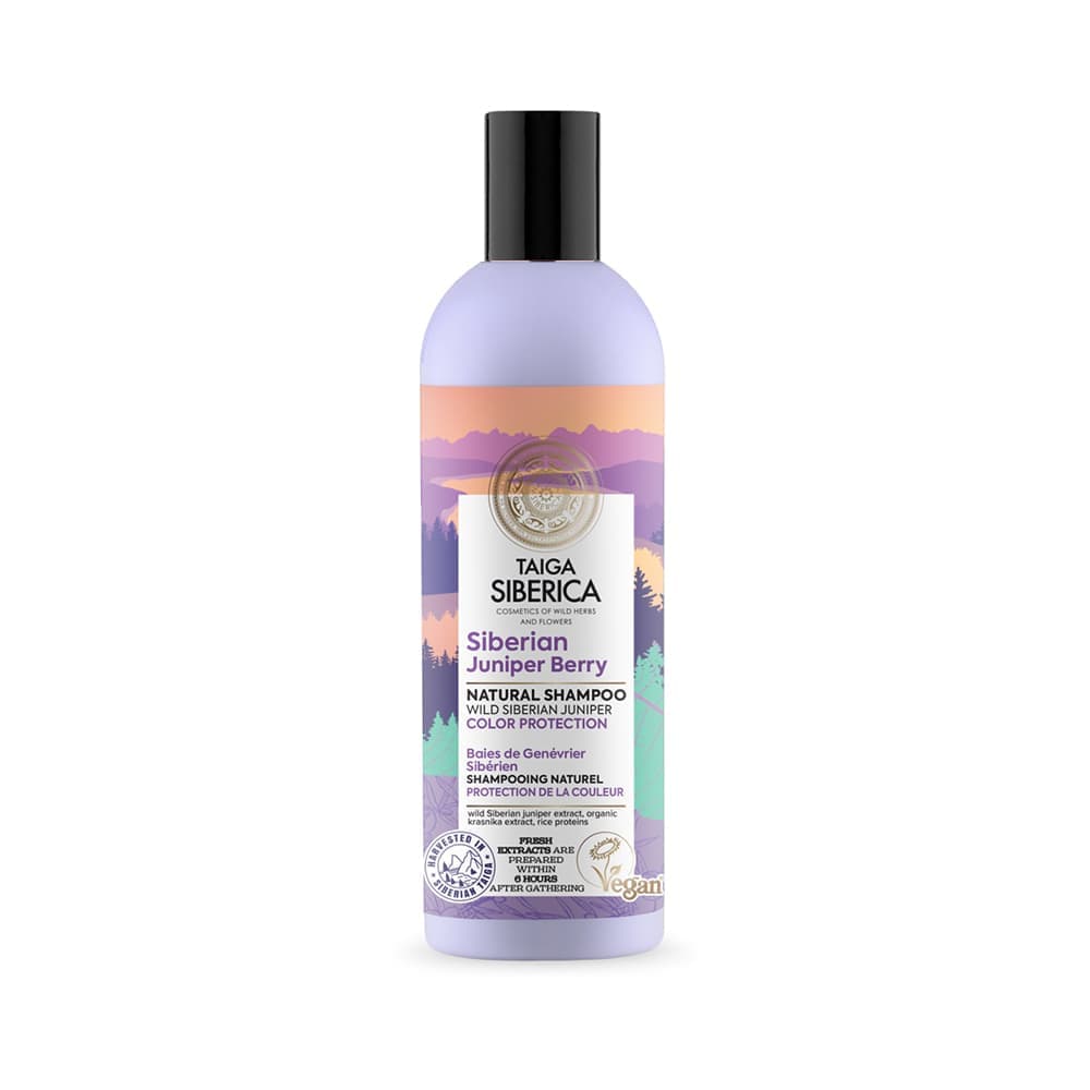 

Natura Siberica Taiga Siberica Siberian Juniper Berry wegański szampon do włosów farbowanych z jagodami syberyjskiego jałowca Ochrona Koloru 270ml