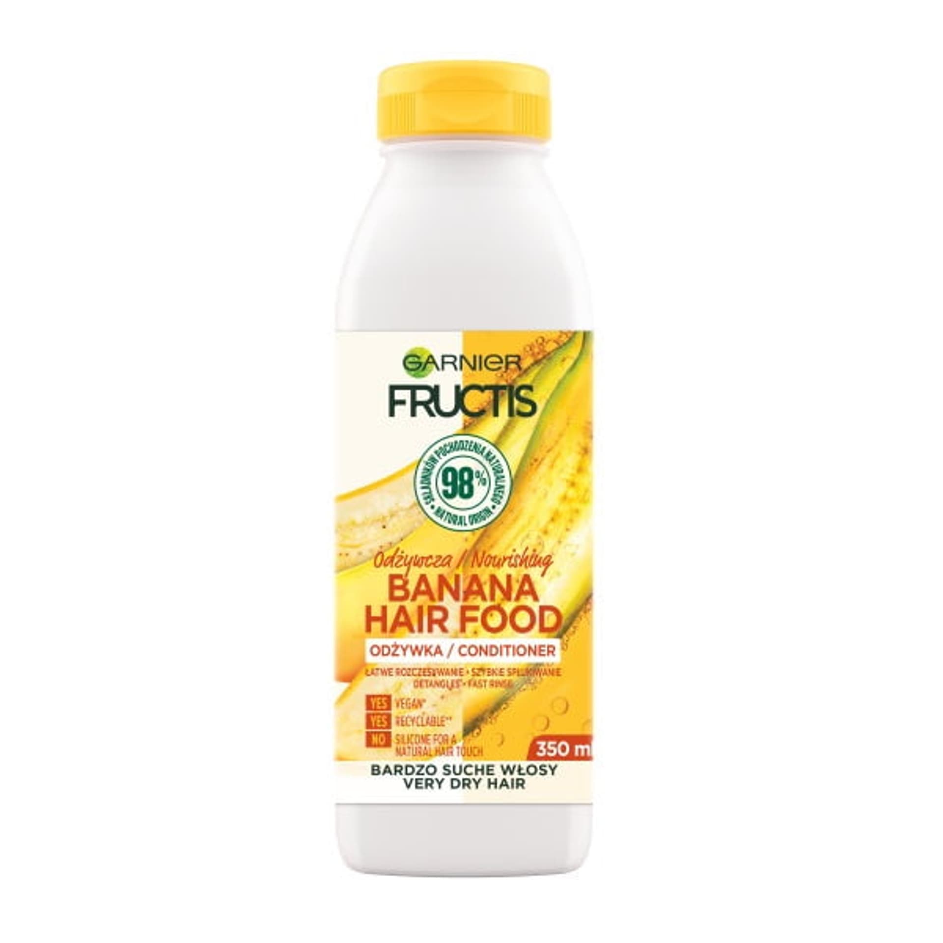 

Fructis Hair Food Banana Odżywka odżywcza do włosów bardzo suchych 350ml