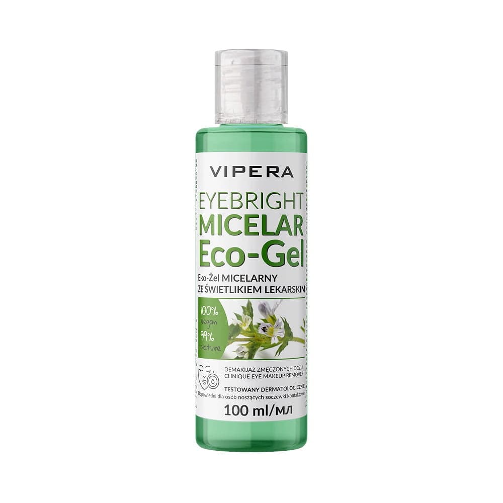 

Vipera Eyebright Micelar Eco-Gel eko-żel micelarny ze świetlikiem lekarskim do demakijażu zmęczonych oczu 100ml