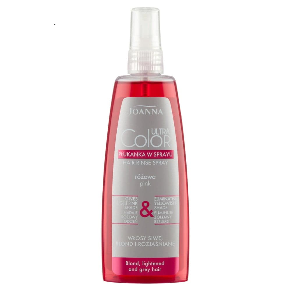 

Joanna Ultra Color System płukanka w sprayu do włosów nadająca różowy odcień Różowa 150ml