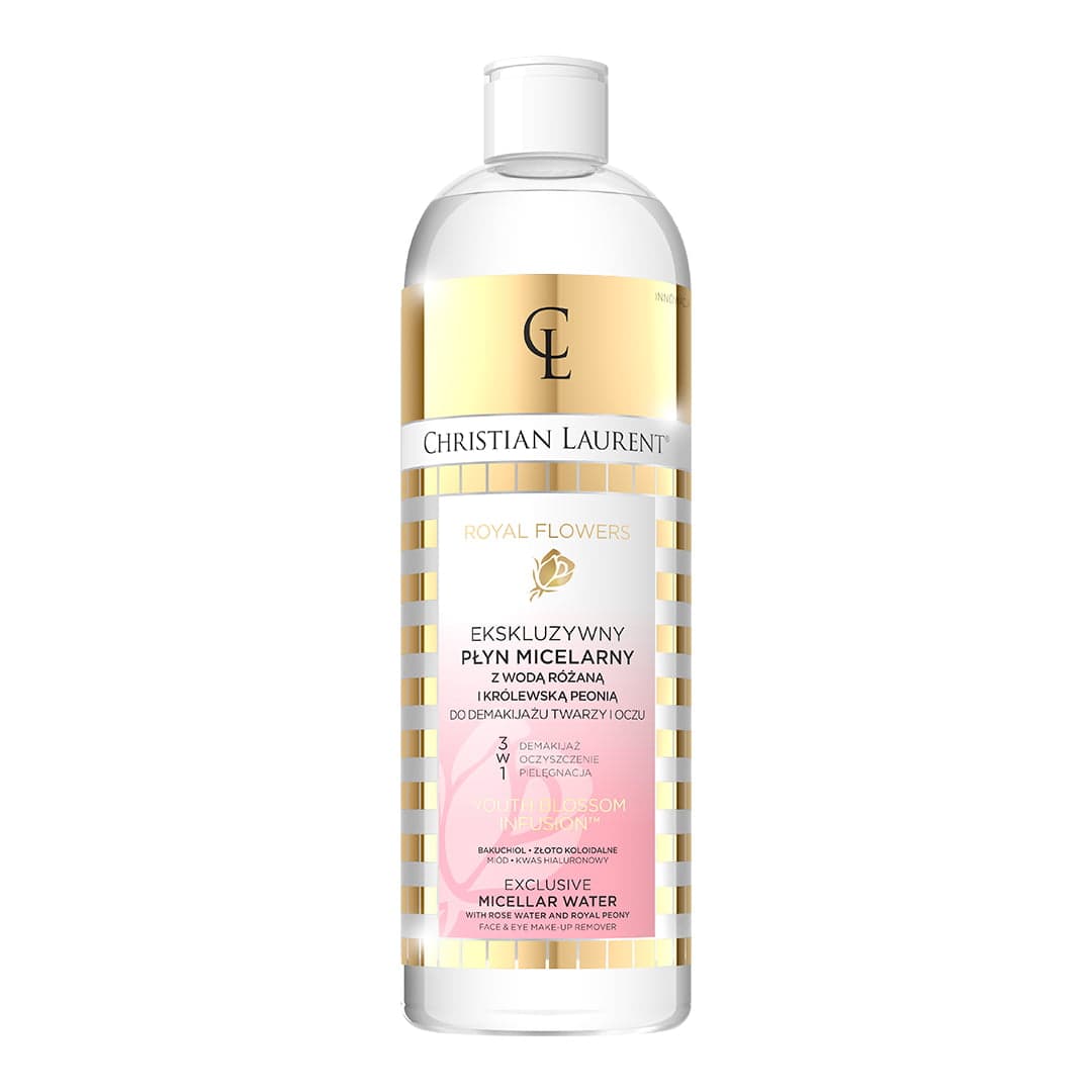 

Christian Laurent Royal Flowers ekskluzywny płyn micelarny z wodą różaną i królewską peonią 500ml