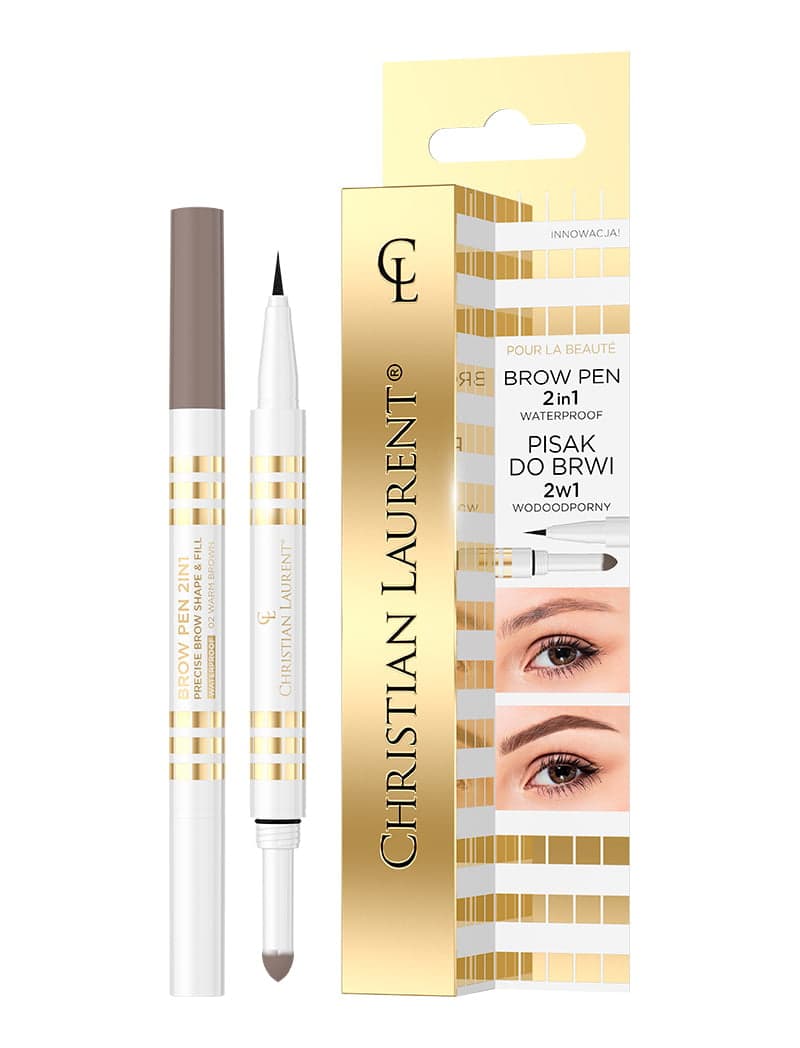 

Christian Laurent Brow Pen 2in1 wodoodporny pisak do brwi 2w1 02 Warm Brown 6ml