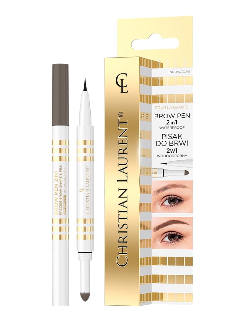 

Christian Laurent Brow Pen 2in1 wodoodporny pisak do brwi 2w1 01 Cool Brown 6ml