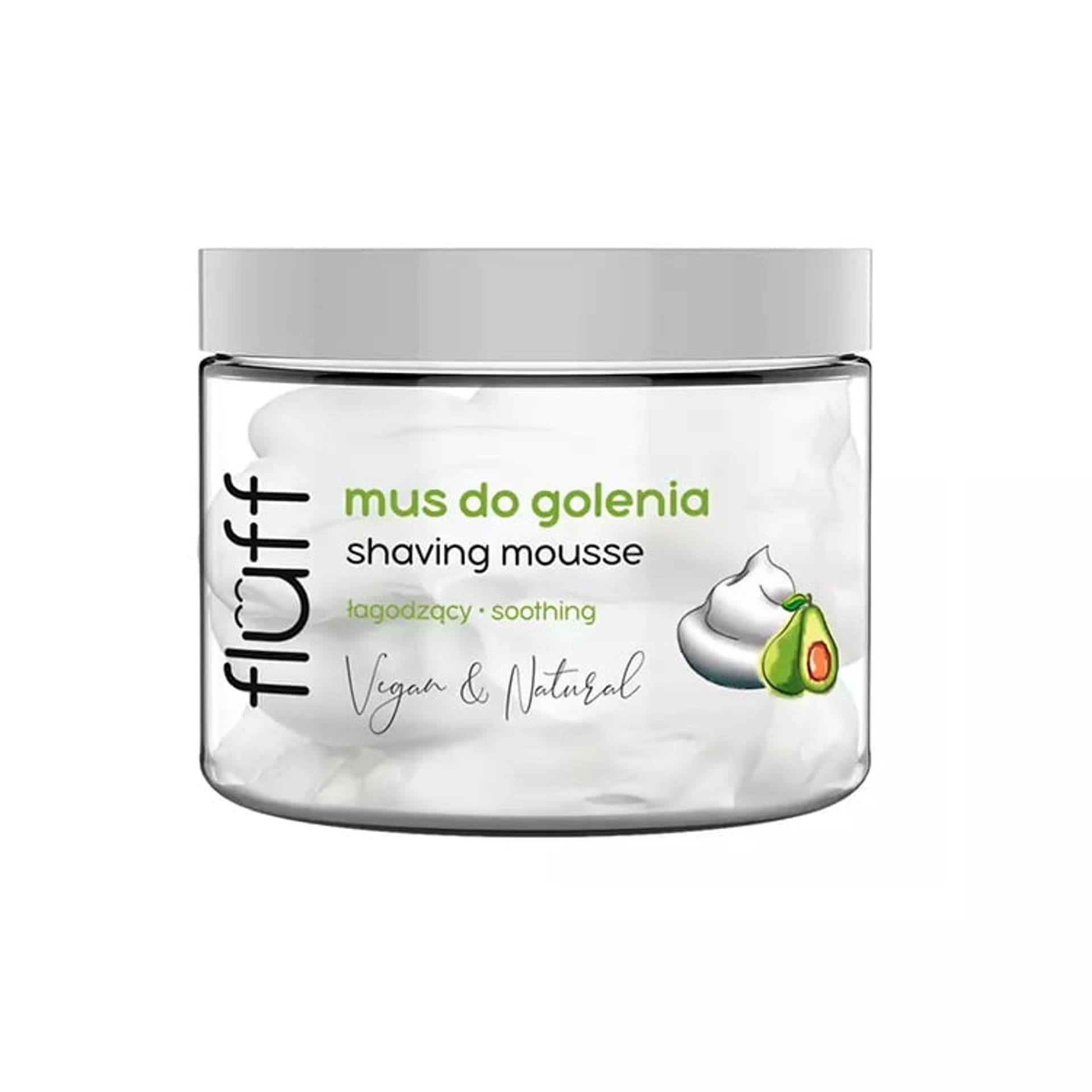 

Fluff Shaving Mousse mus do golenia z awokado i niacynamidem 200ml
