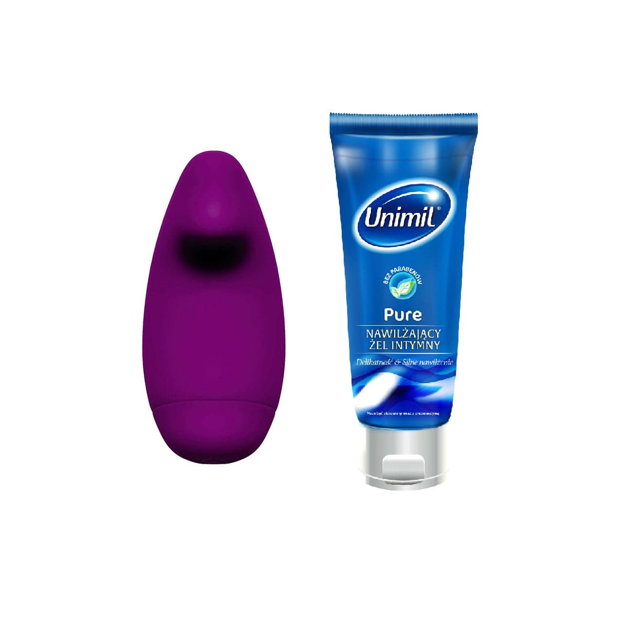

Unimil zestaw Clitoris Massager wibrator masażer + żel Pure 80ml