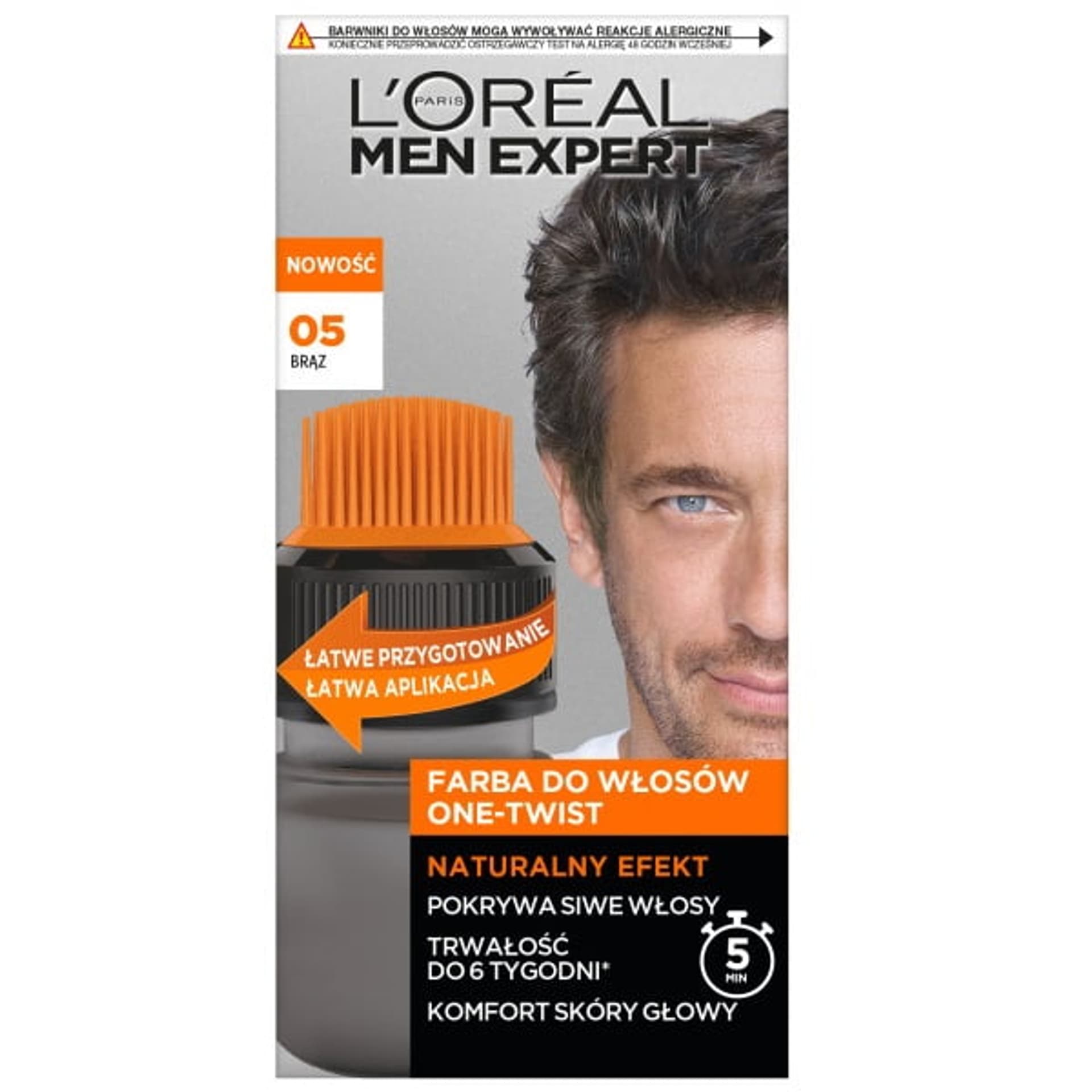 

L'Oreal Paris Men Expert One-Twist farba do włosów 05 Brąz