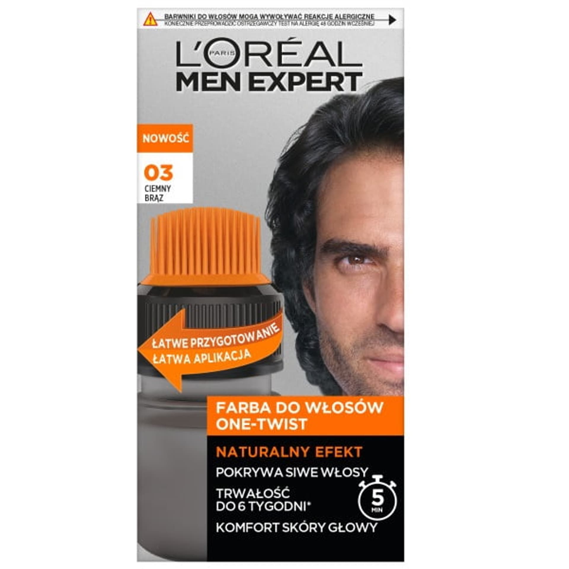 

L'Oreal Paris Men Expert One-Twist farba do włosów 03 Ciemny Brąz