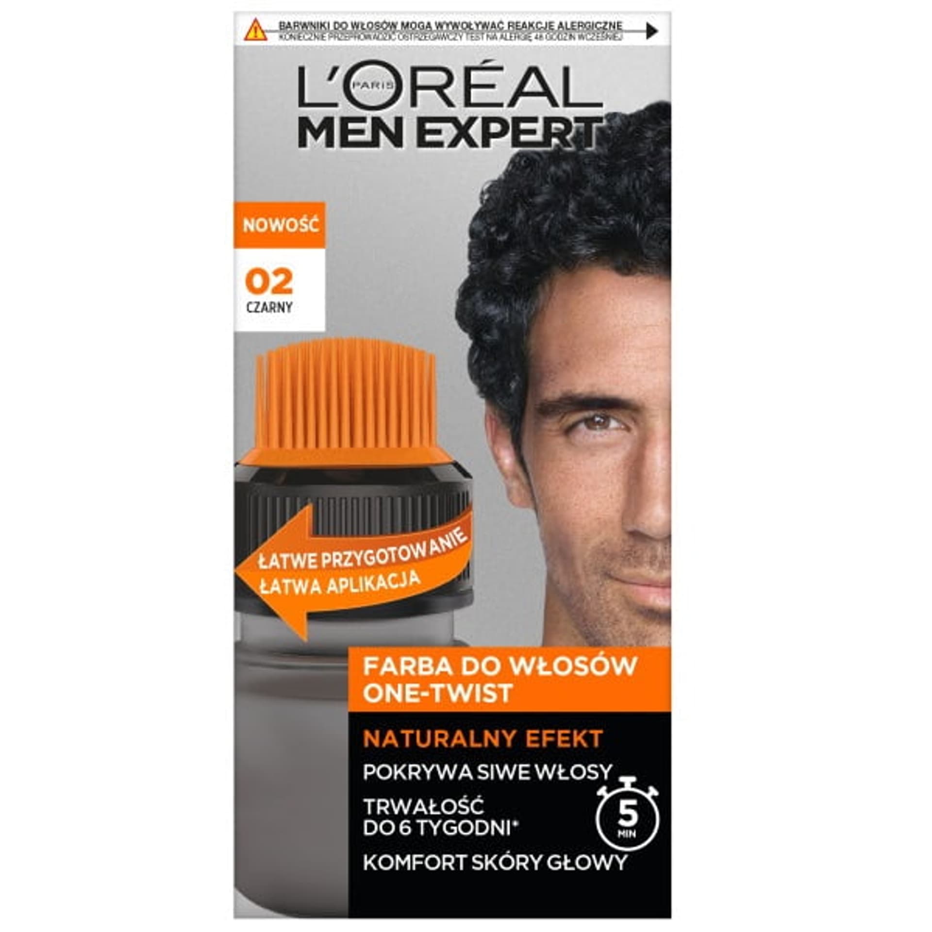 

L'Oreal Paris Men Expert One-Twist farba do włosów 02 Czarny