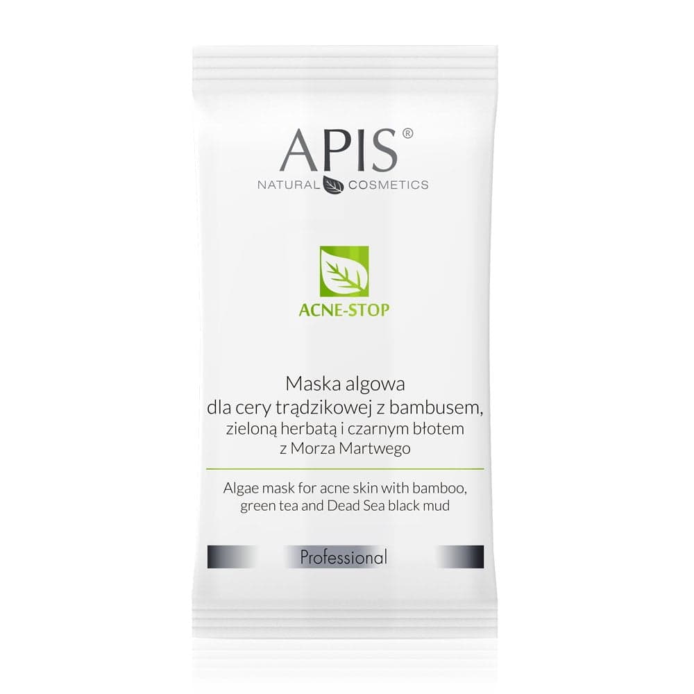 

Apis Acne-Stop maska algowa dla cery trądzikowej z bambusem zieloną herbatą i czarnym błotem z Morza Martwego 20g