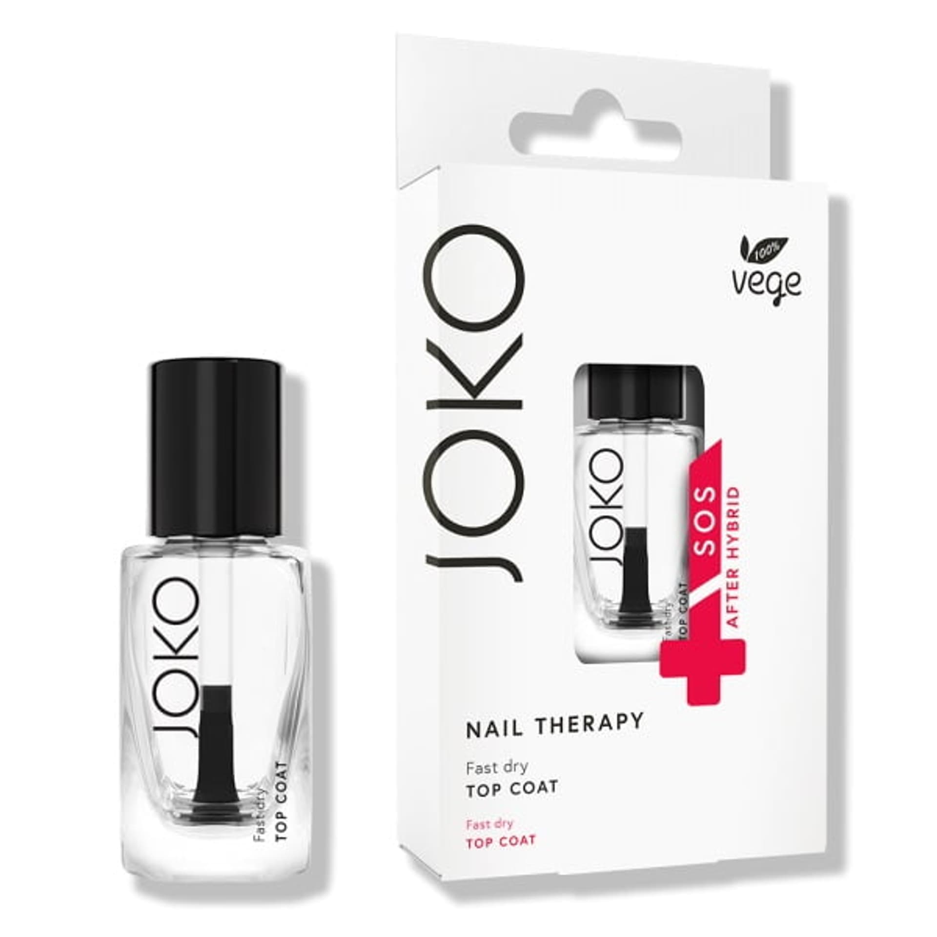 

Joko Nail Therapy Top Coat do paznokci - fast dry 11ml