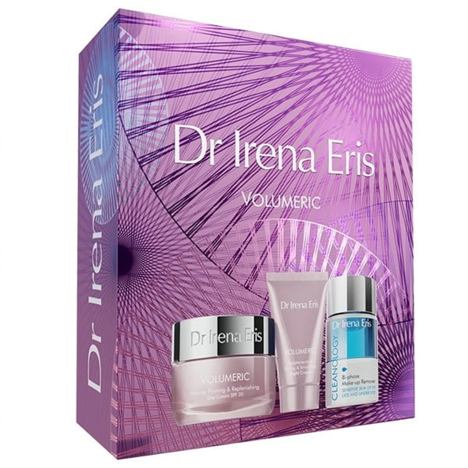 

Dr Irena Eris Volumeric zestaw ujędrniający krem wygładzający na noc 30ml + ujędrniający krem wypełniający na dzień 50ml + dwufazowy płyn do demakijażu 50ml