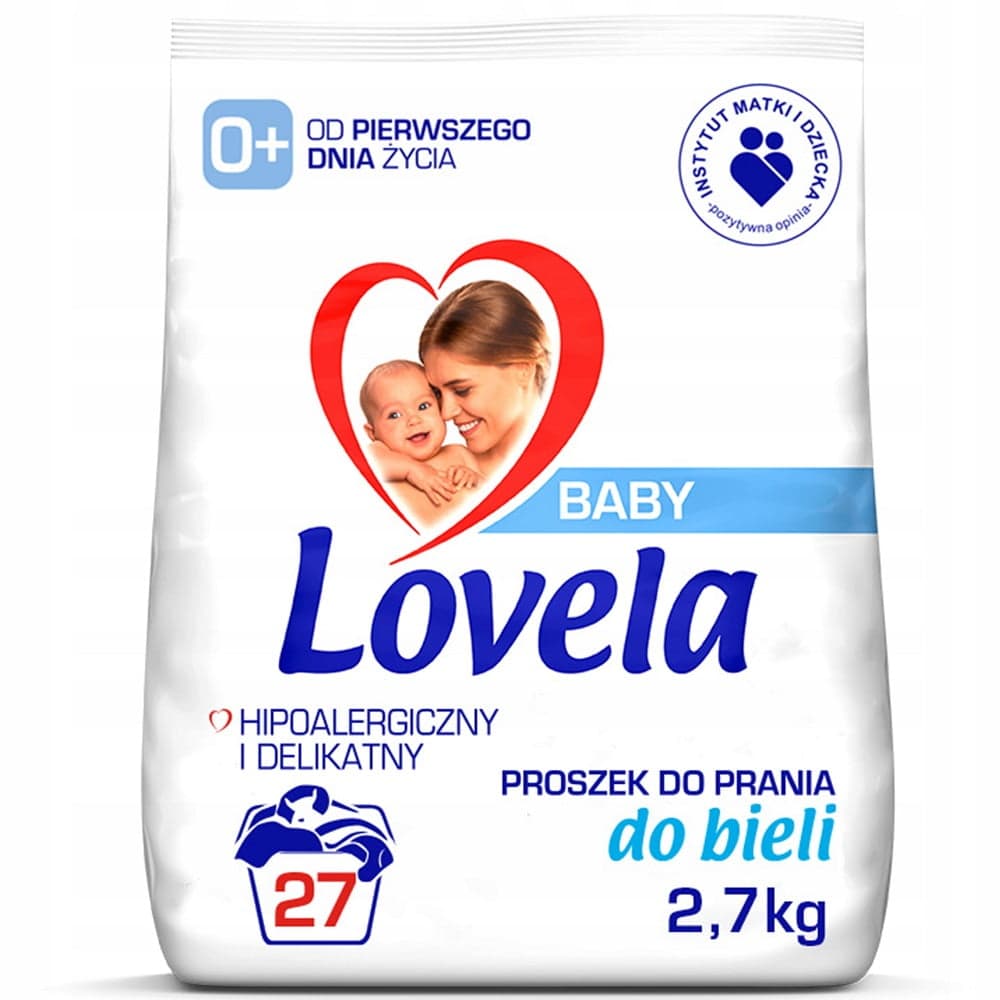 

Lovela Baby hipoalergiczny proszek do prania ubranek niemowlęcych i dziecięcych do bieli 2.7kg