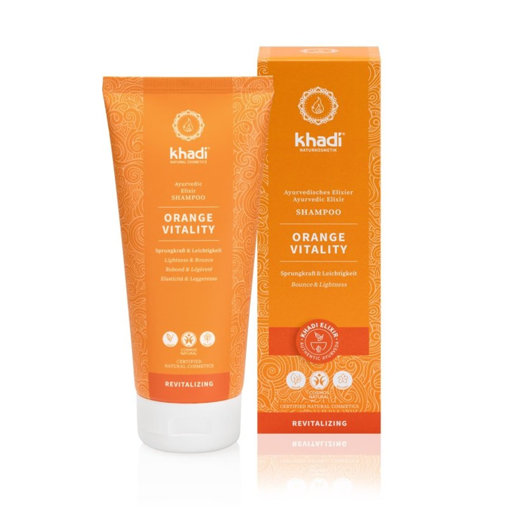 

Khadi Orange Vitality Shampoo rewitalizujący szampon do włosów Pomarańcza 200ml