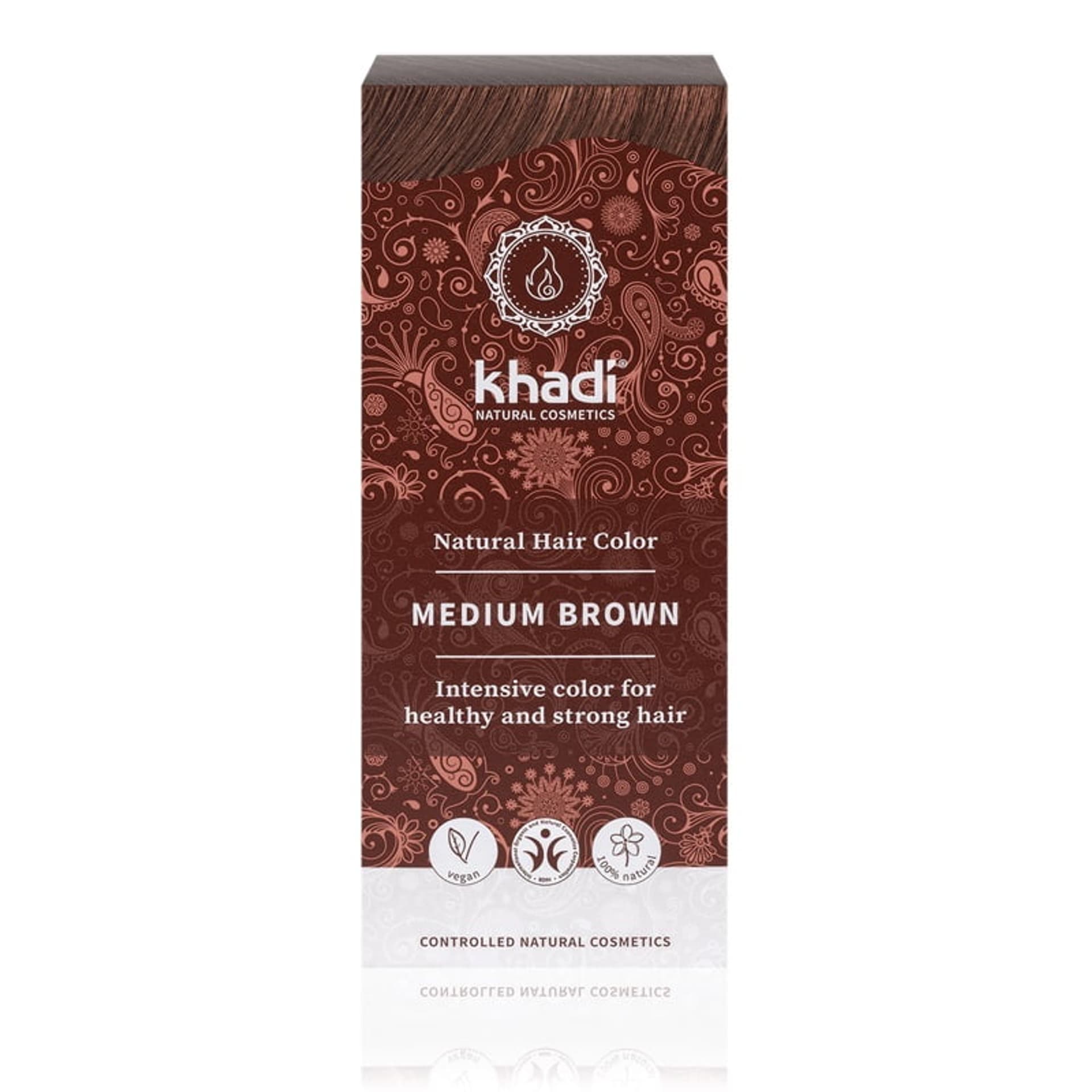 

Khadi Natural Hair Colour henna do włosów Średni Brąz 100g
