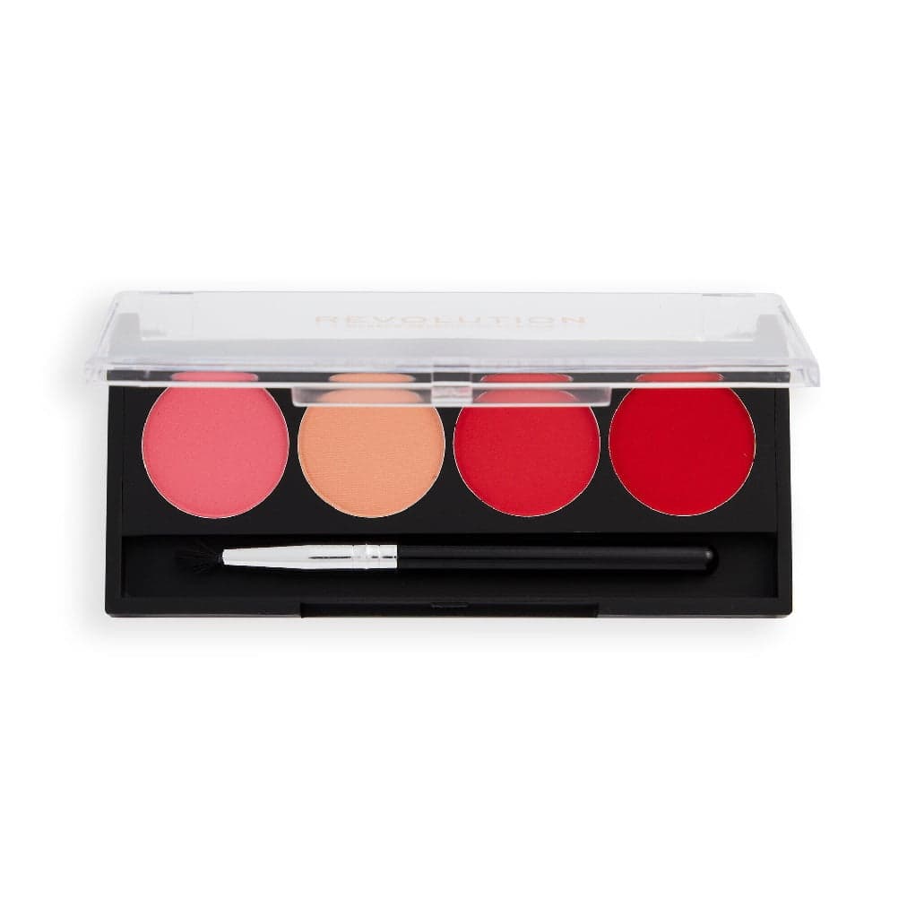 

Makeup Revolution Water Activated Graphic Liner Palettes paleta eyelinerów z pędzelkiem Pretty Pink 5.4g