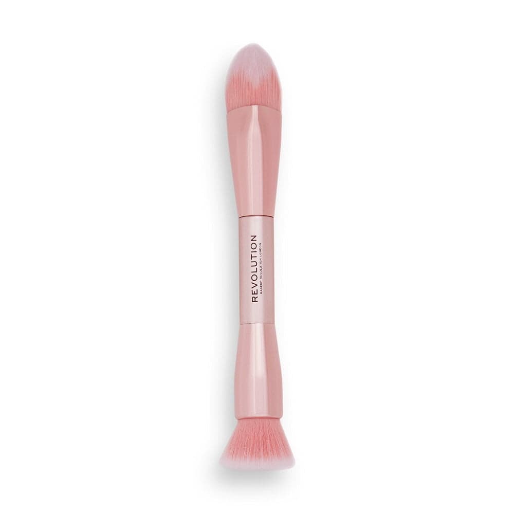 

Makeup Revolution Create Seamless Finish Double Ended Foundation Brush dwustronny pędzel do precyzyjnego rozprowadzania podkładu R28