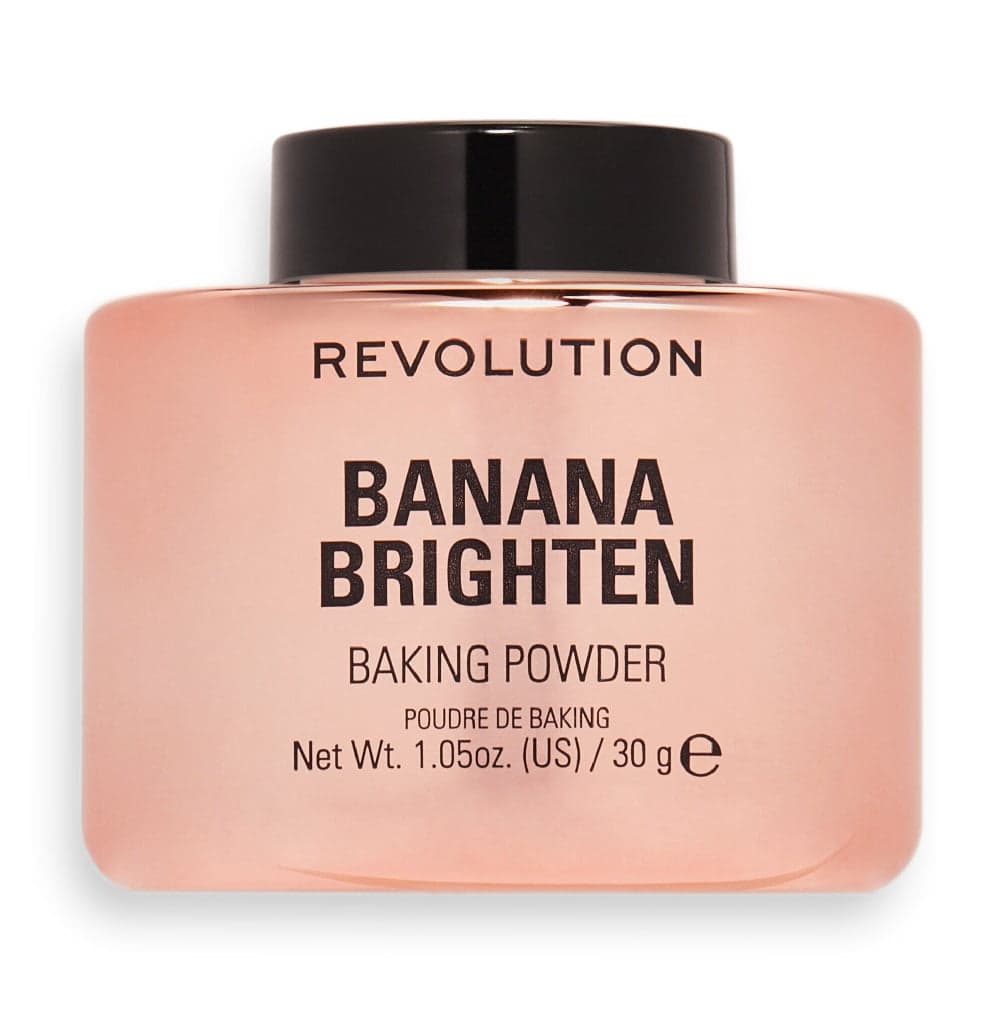 

Makeup Revolution Baking Powder rozświetlający sypki puder do twarzy Banana Brighten 30g