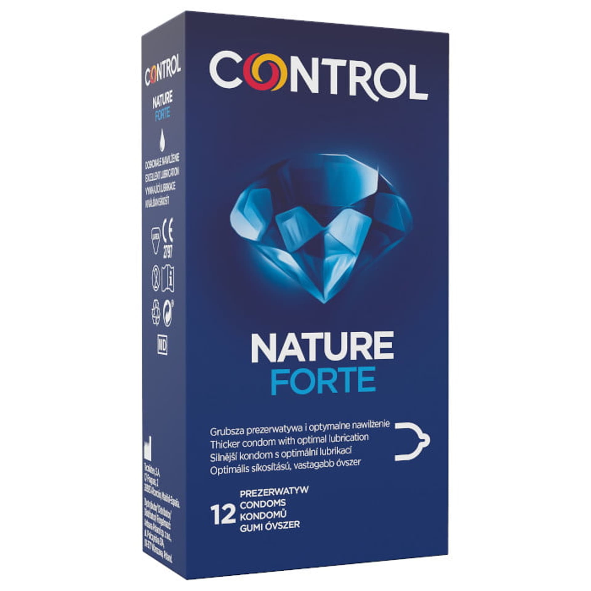 

Control Nature Forte pogrubione ergonomicznie prezerwatywy z naturalnego lateksu 12szt.