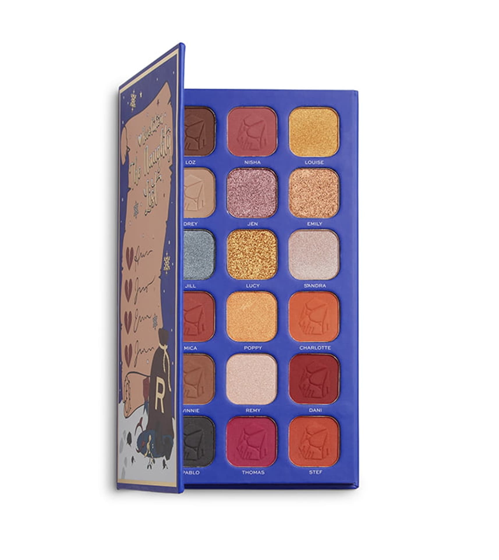 

Makeup Revolution I Heart Revolution The Naughty List Eyeshadow Palette paletka cieni do powiek 18g