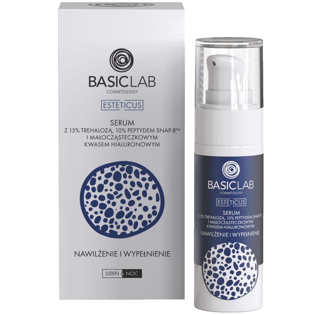 

BasicLab Esteticus serum z trehalozą 15% i 10% peptydem Nawilżenie i Wypełnienie 30ml
