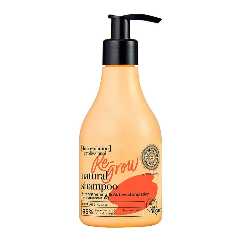 

Natura Siberica Hair Evolution Re-Grow Natural Shampoo naturalny wegański szampon do włosów osłabionych i wypadających 245ml