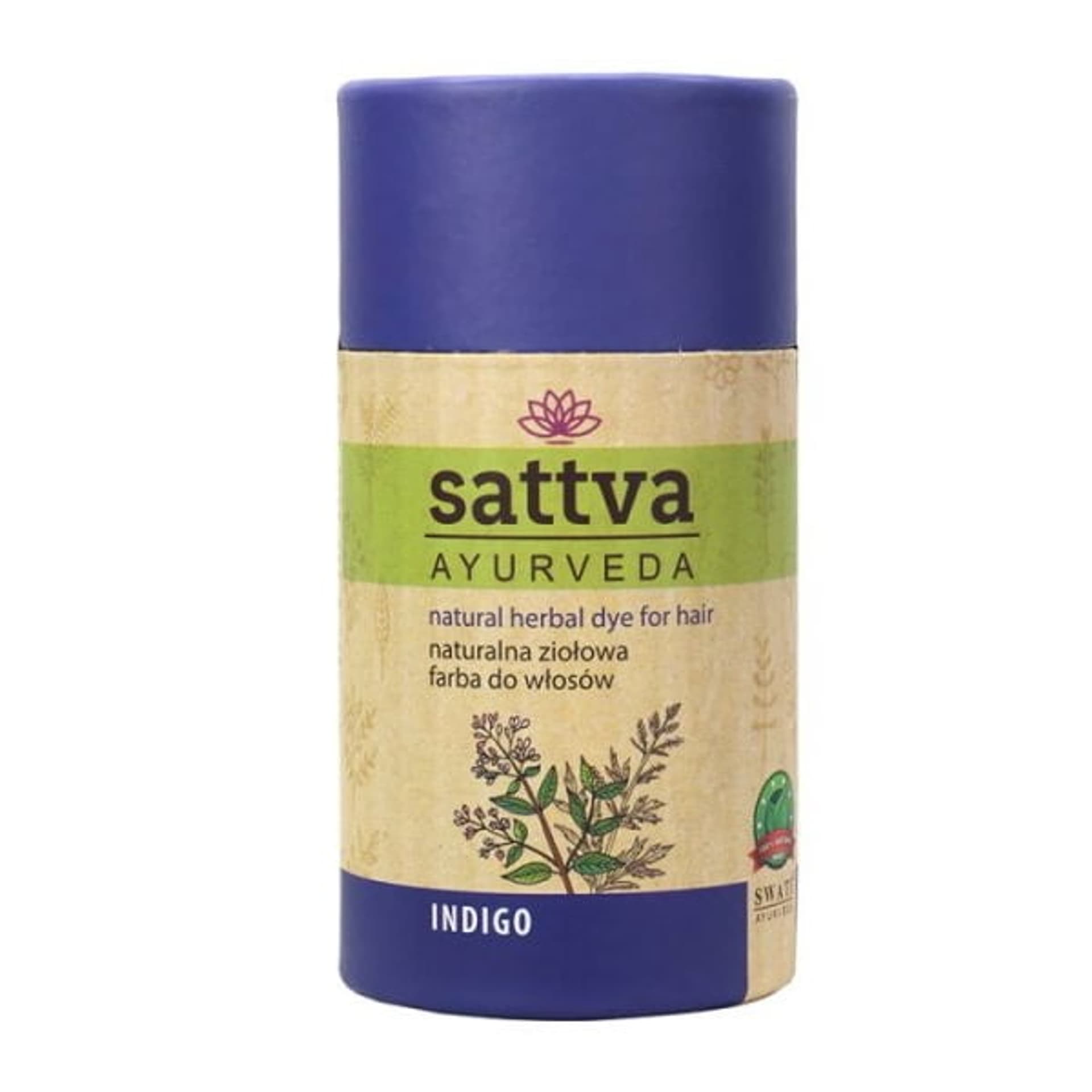 

Sattva Natural Herbal Dye for Hair naturalna ziołowa farba do włosów Indigo 150g