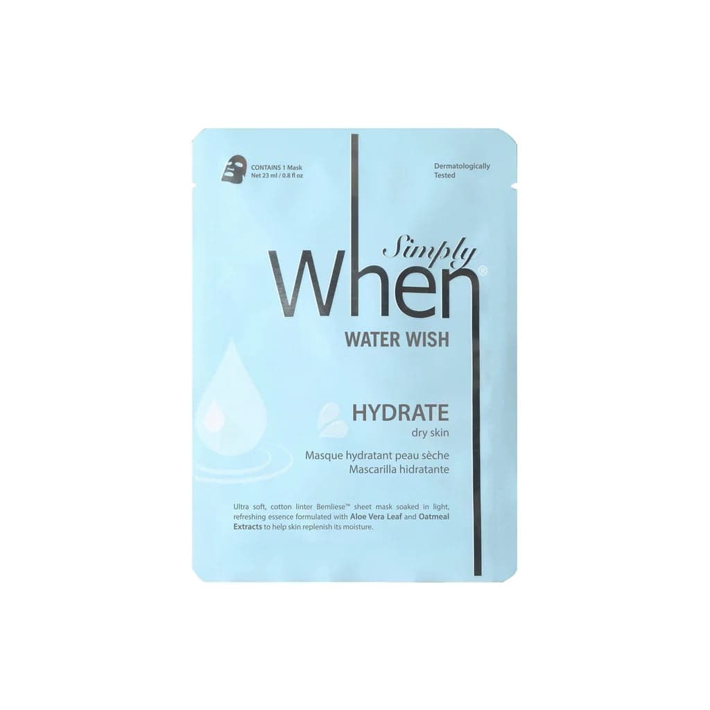 

SIMPLY WHEN Water Wish Sheet Mask nawilżająca maska do twarzy Hydrate 23g