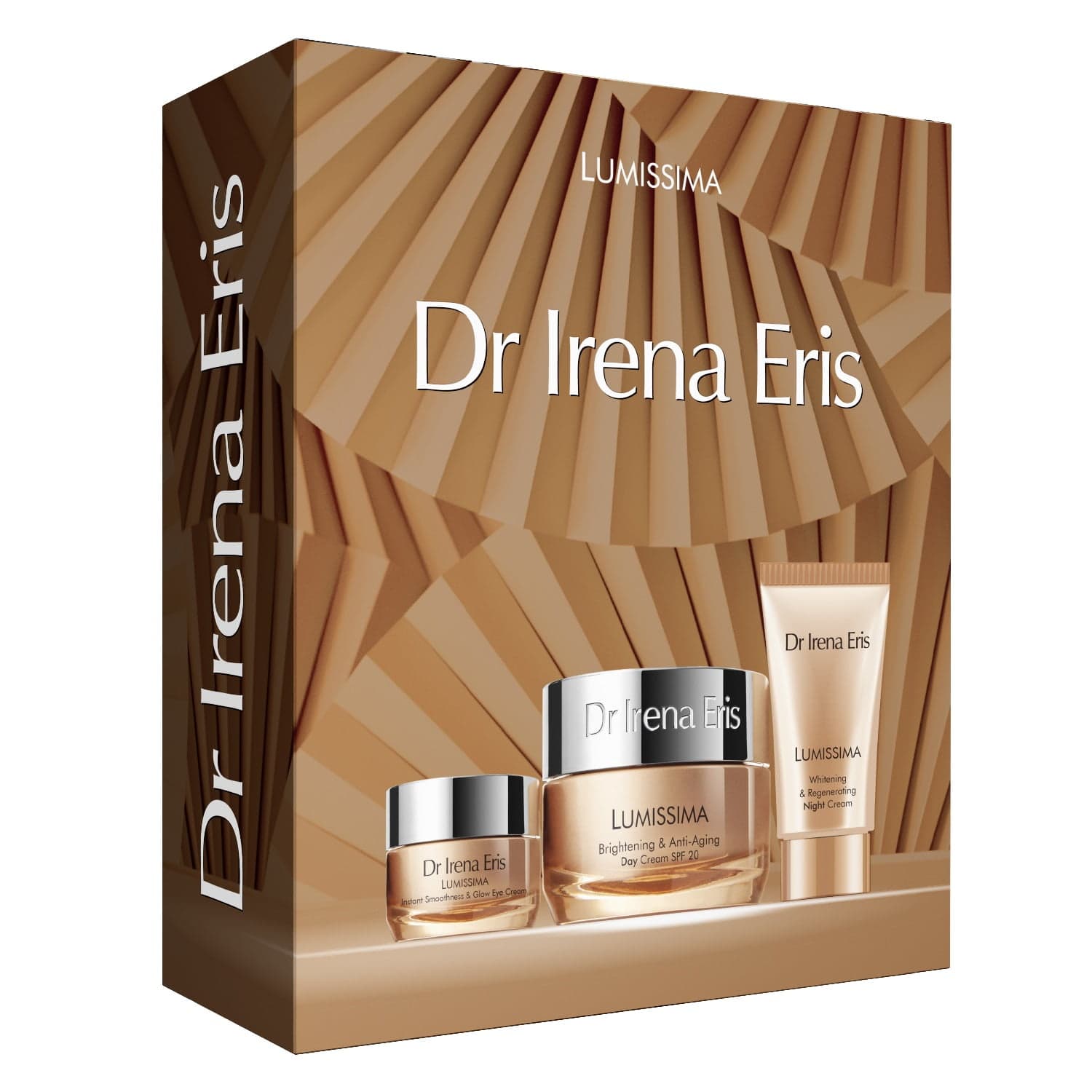 

Dr Irena Eris Lumissima zestaw krem rozświetlający do twarzy na dzień SPF20 50ml + krem rozświetlająco- naprawczy do twarzy na noc 30ml + krem rozjaśniający wokół oczu 15ml