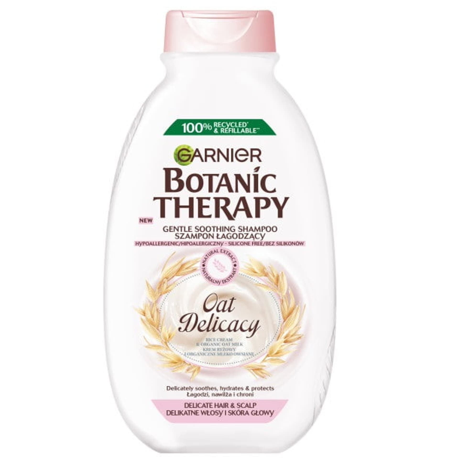 

Garnier Botanic Therapy Szampon łagodzący Oat Delicacy - do delikatnych włosów i skóry głowy 400ml