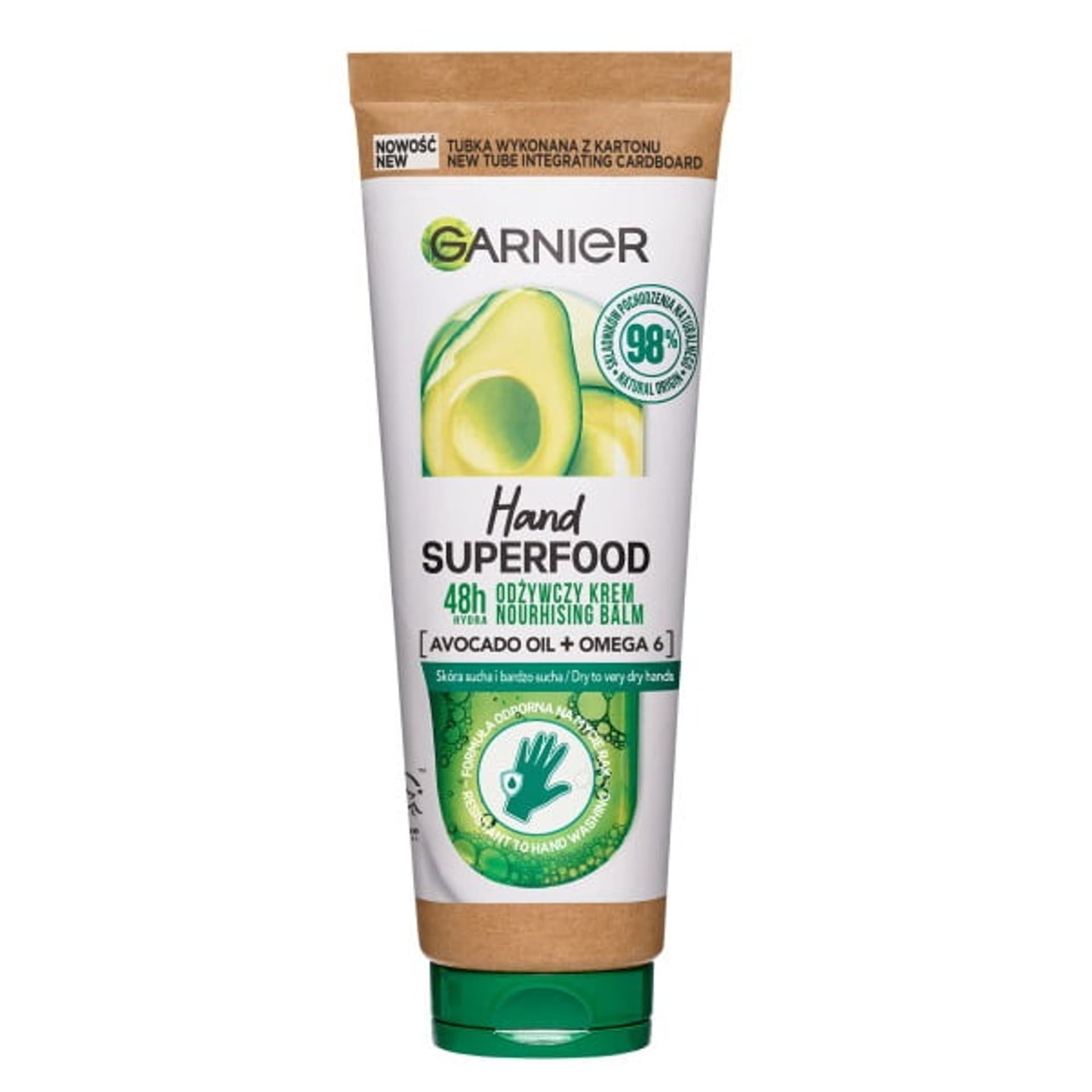 

Garnier Hand Superfood Odżywczy Krem do rąk Avocado Oil + Omega 6 - do skóry suchej i bardzo suchej 75ml