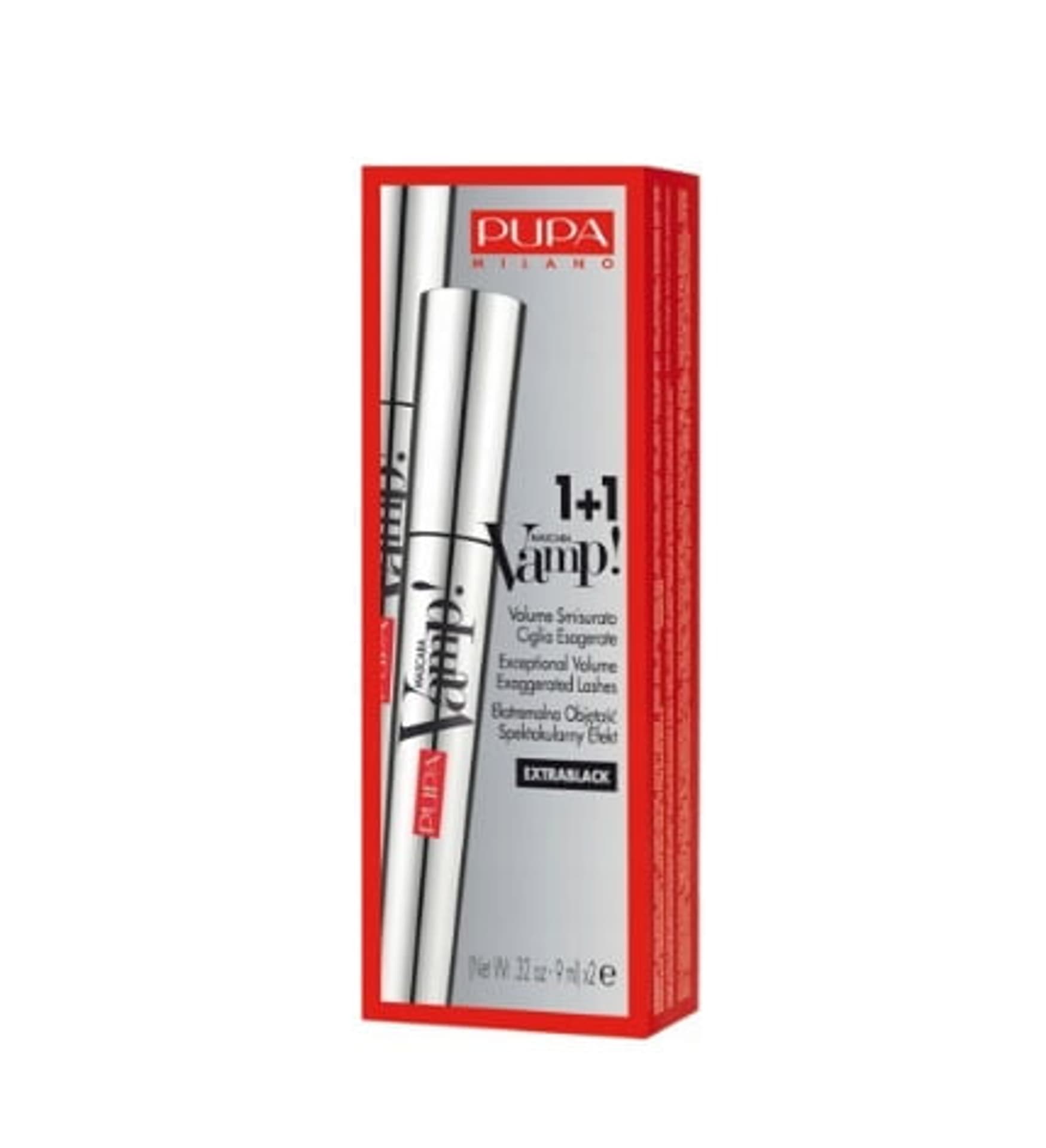 

Pupa Milano Vamp! Mascara Duo Pack tusz do rzęs 100 Extra Black 2x9ml