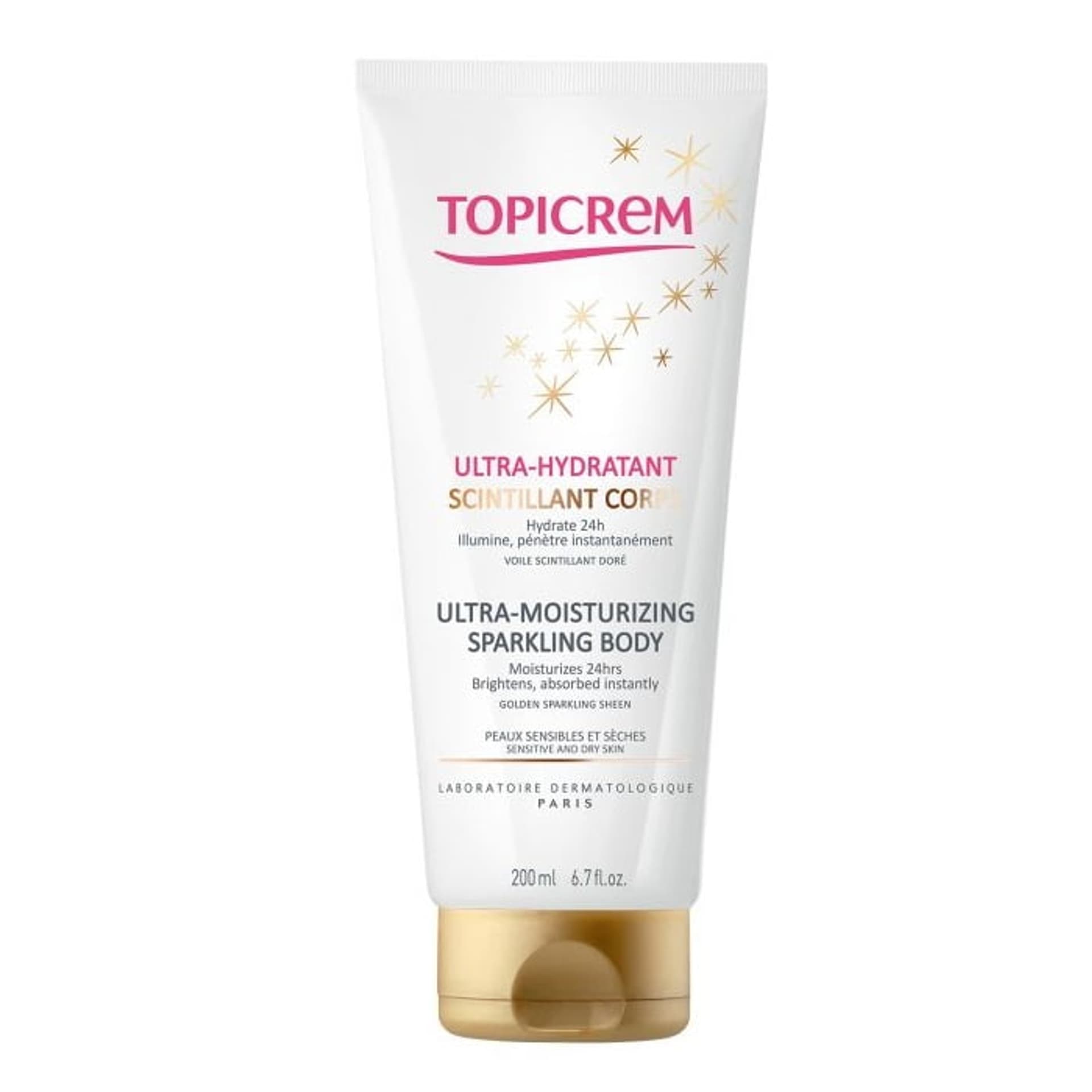 

Topicrem Ultra-Moisturizing Sparkling Body ultranawilżający balsam rozświetlający do ciała 200ml