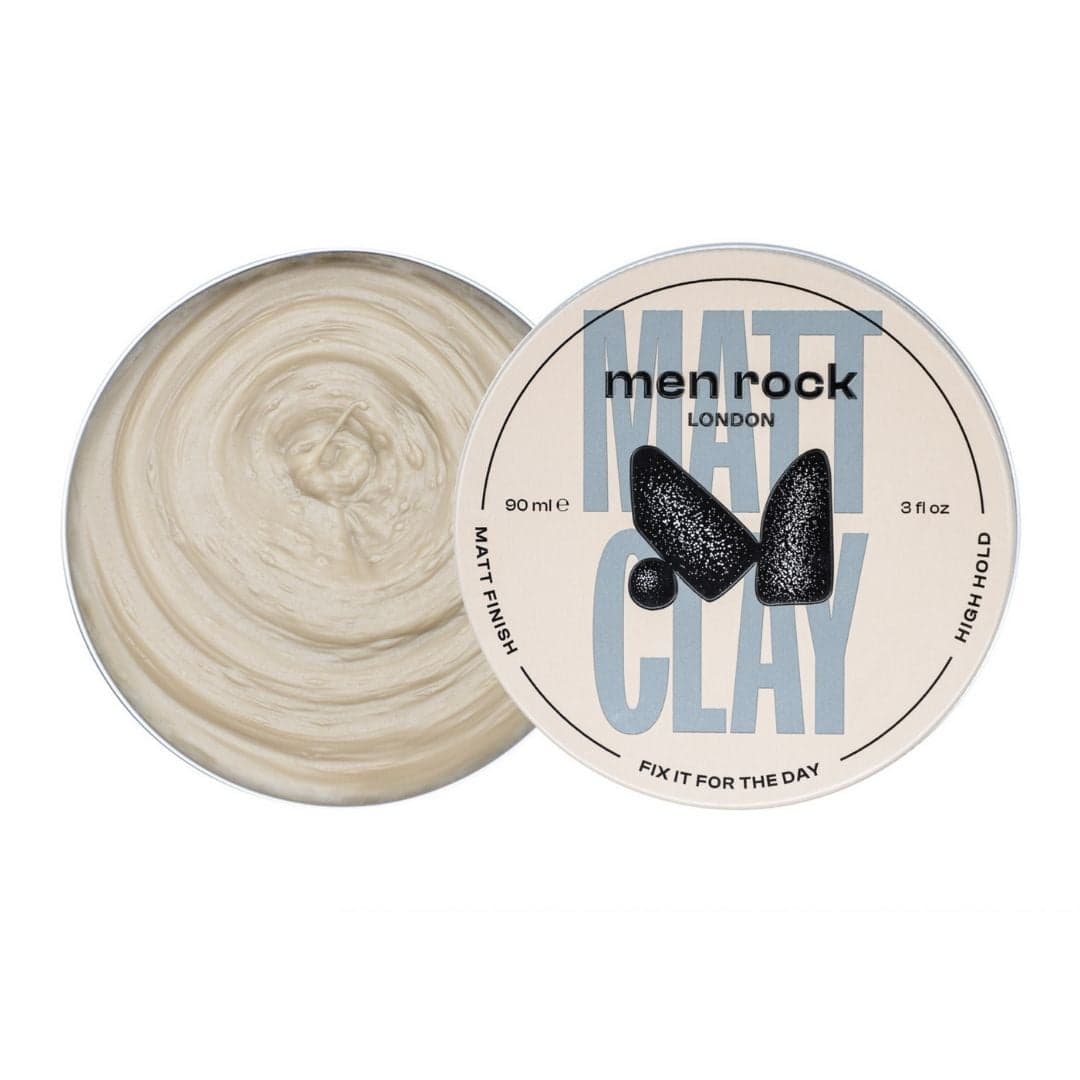

MenRock Matt Clay High Hold Matt Finish matowa glinka do włosów dla mężczyzn 90ml