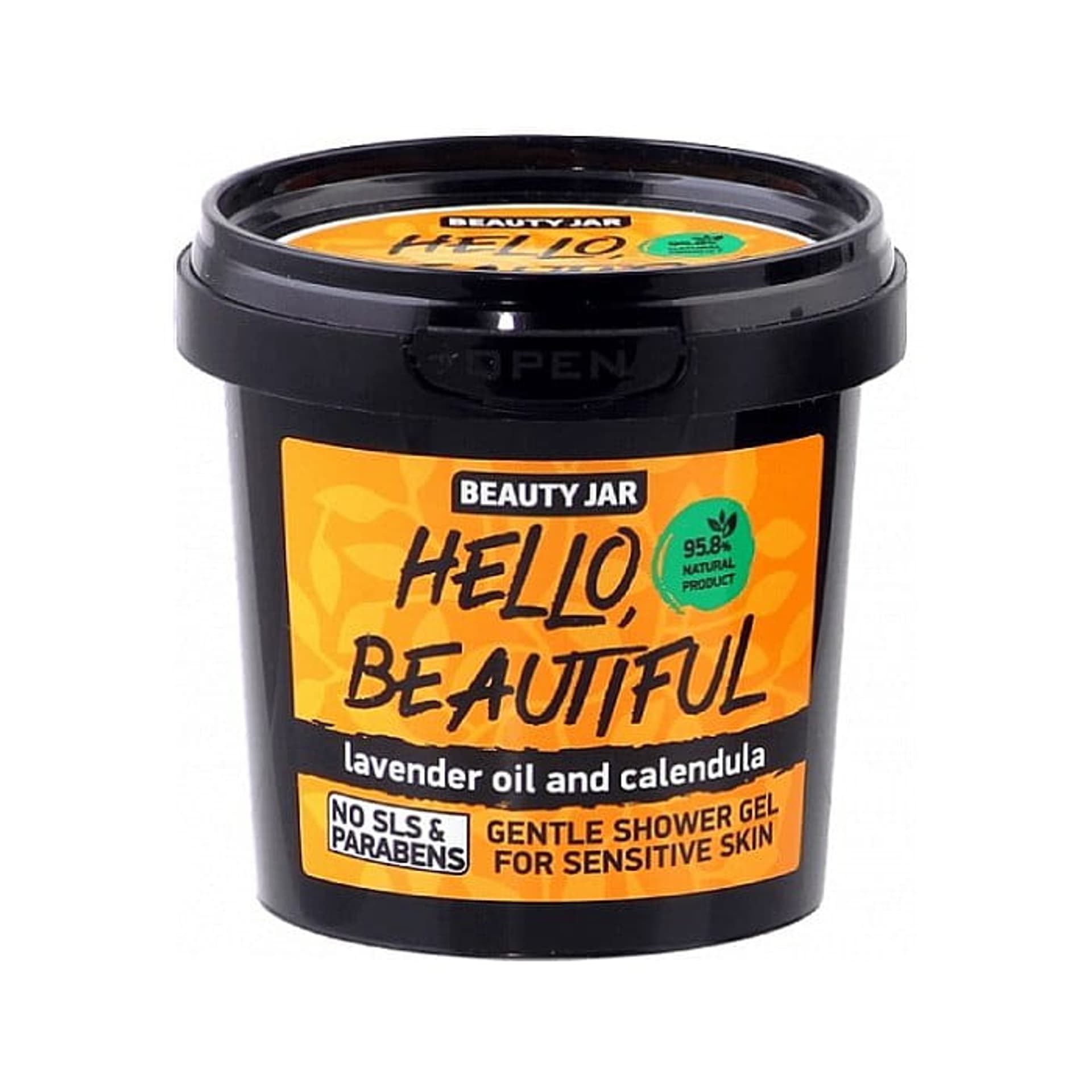 

BEAUTY JAR Hello Beautiful delikatny żel pod prysznic do skóry wrażliwej z lawendą i nagietkiem 150g
