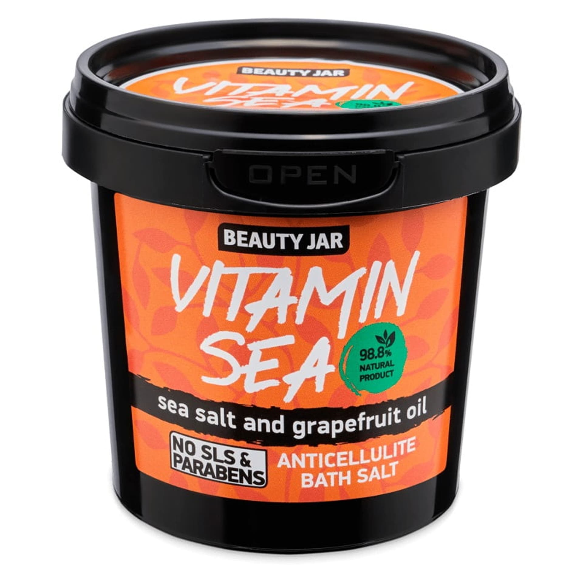 

BEAUTY JAR Vitamin Sea antycellulitowa sól morska do kąpieli z olejkiem grejpfrutowym 150g